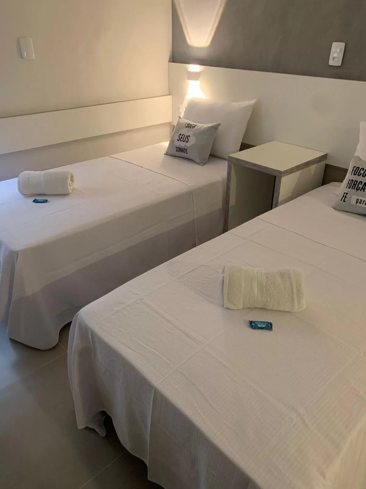 Bed in Hotel Dois Irmãos