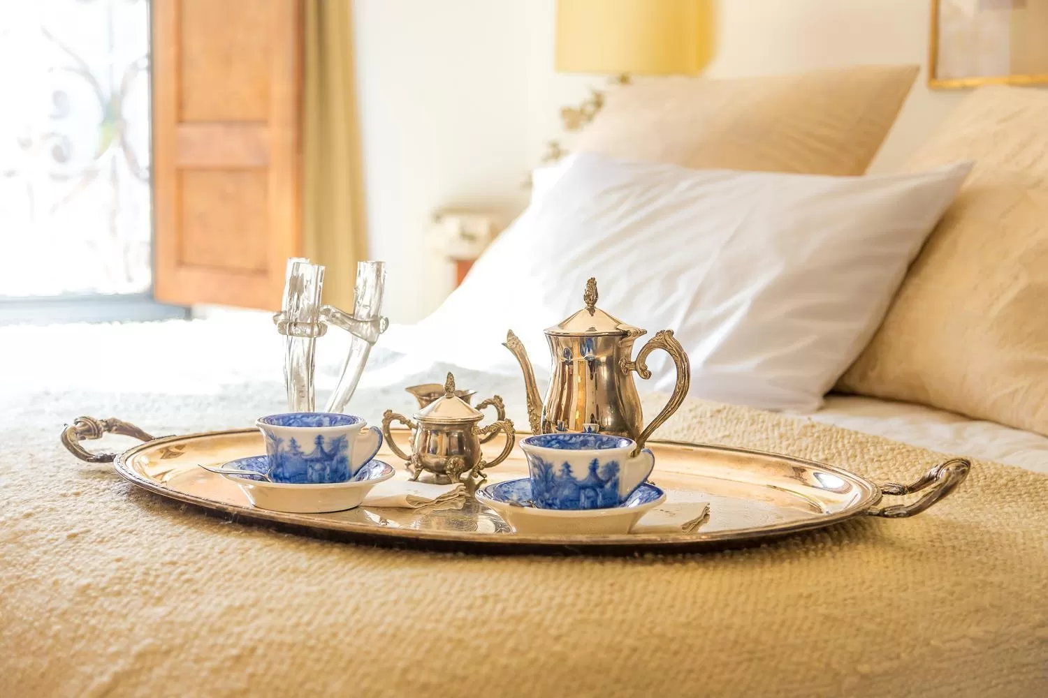 Decorative detail, Bed in Virreinato Hotel Boutique