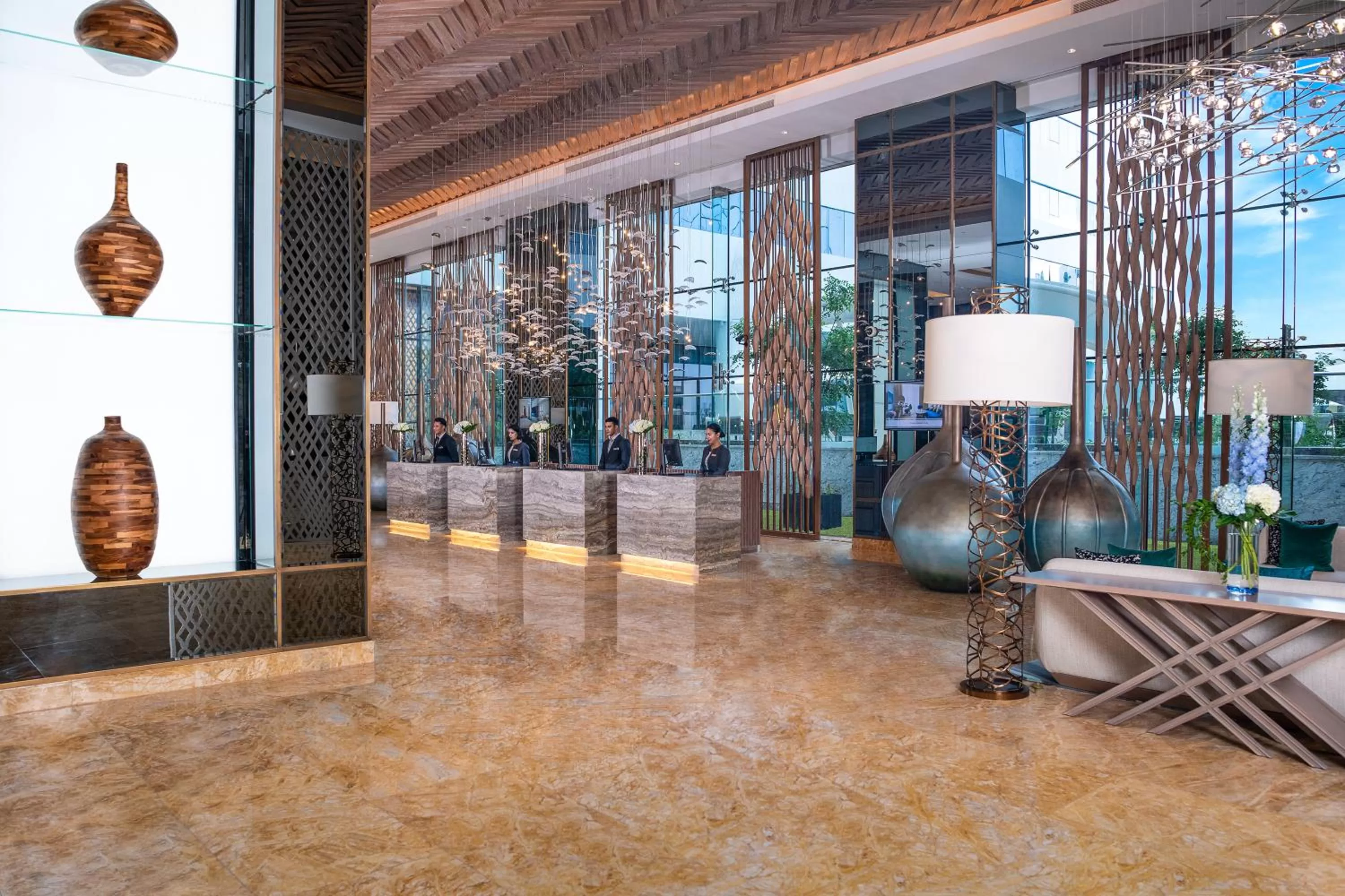 Lobby or reception in Al Jaddaf Rotana Dubai
