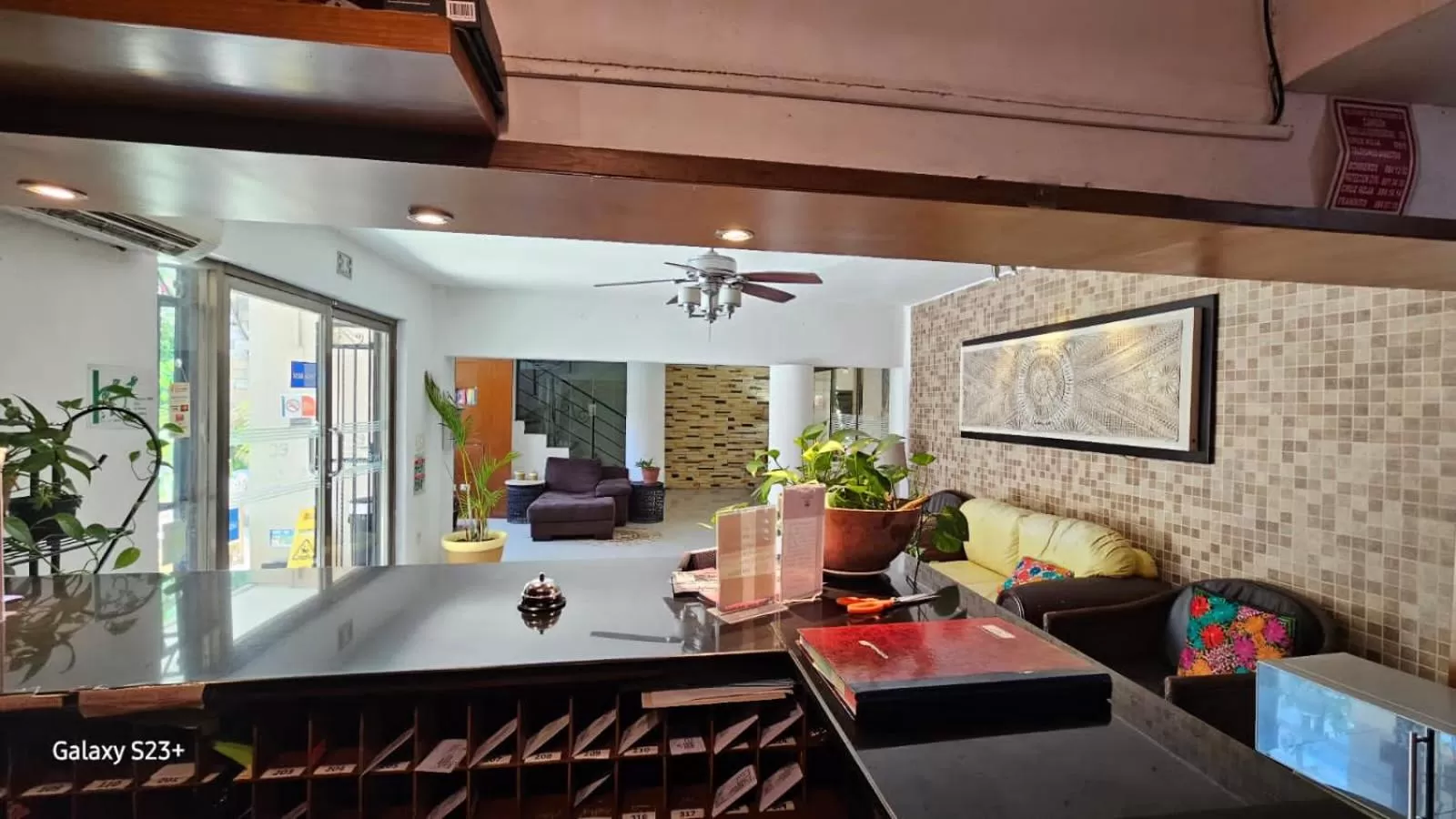 Living room in Hotel Colonial Cancun