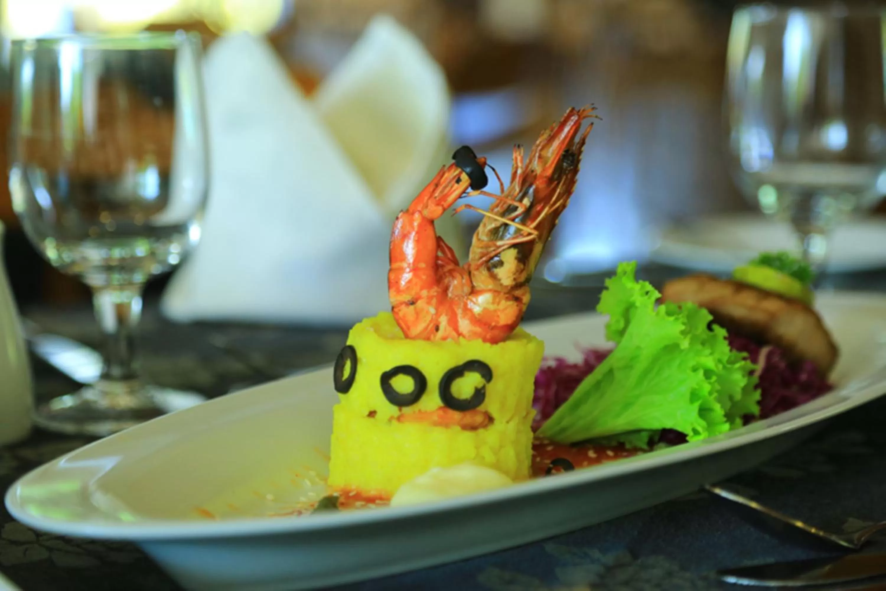 Dinner in Ruins Chaaya Hotel