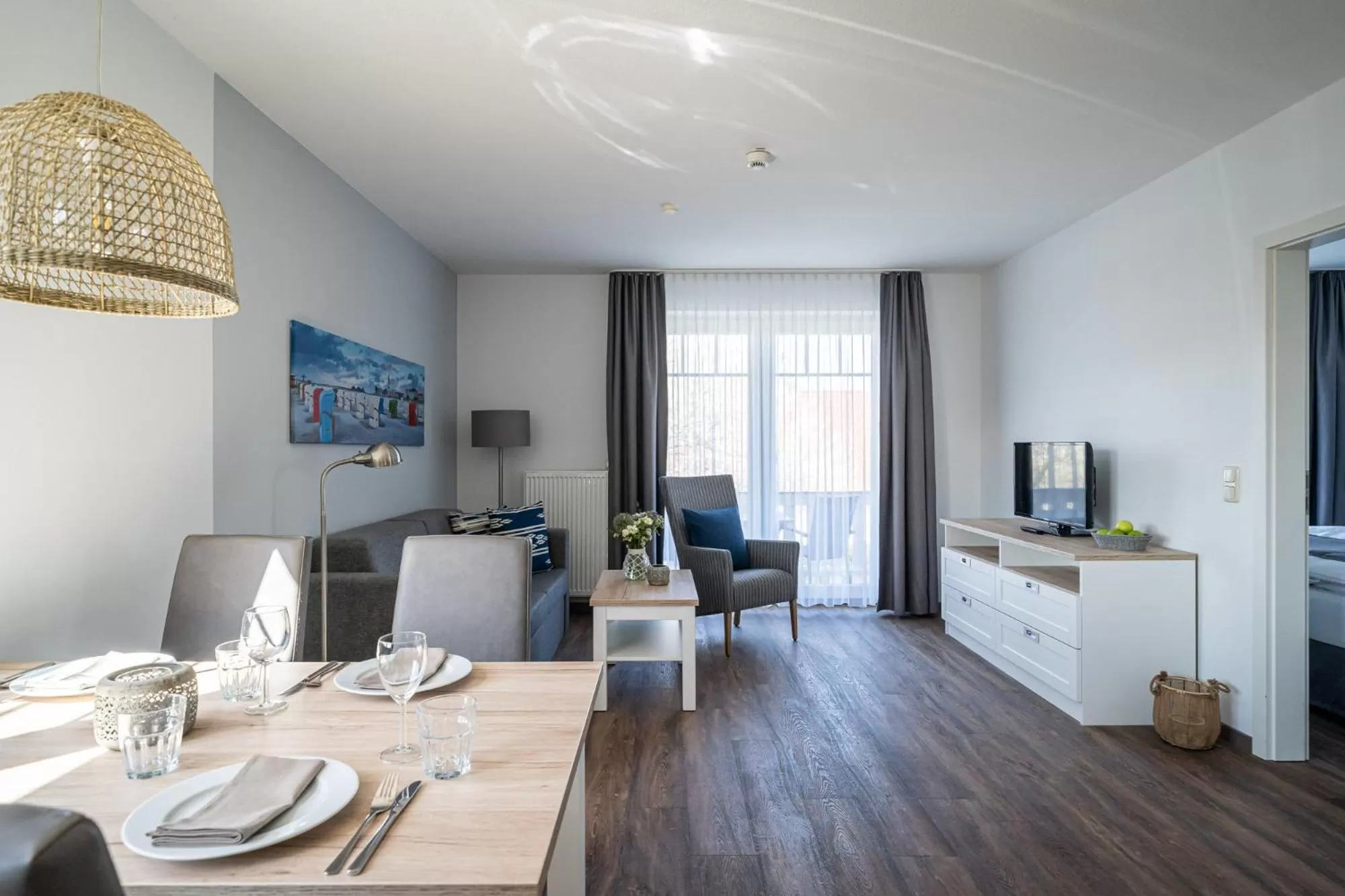 Living room in Strandhafer Aparthotel