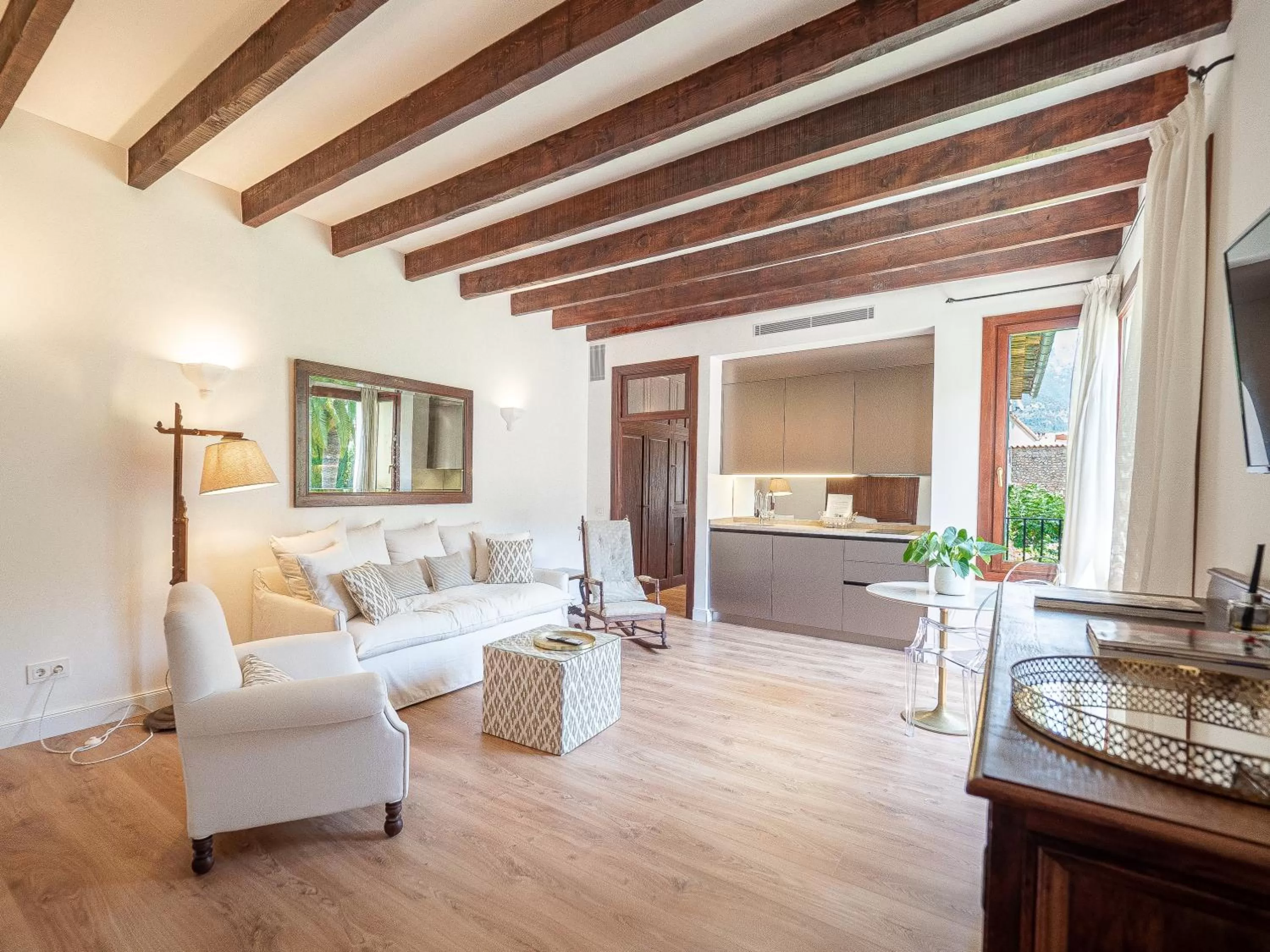 Kitchen or kitchenette in Ca'n Puig de Sòller