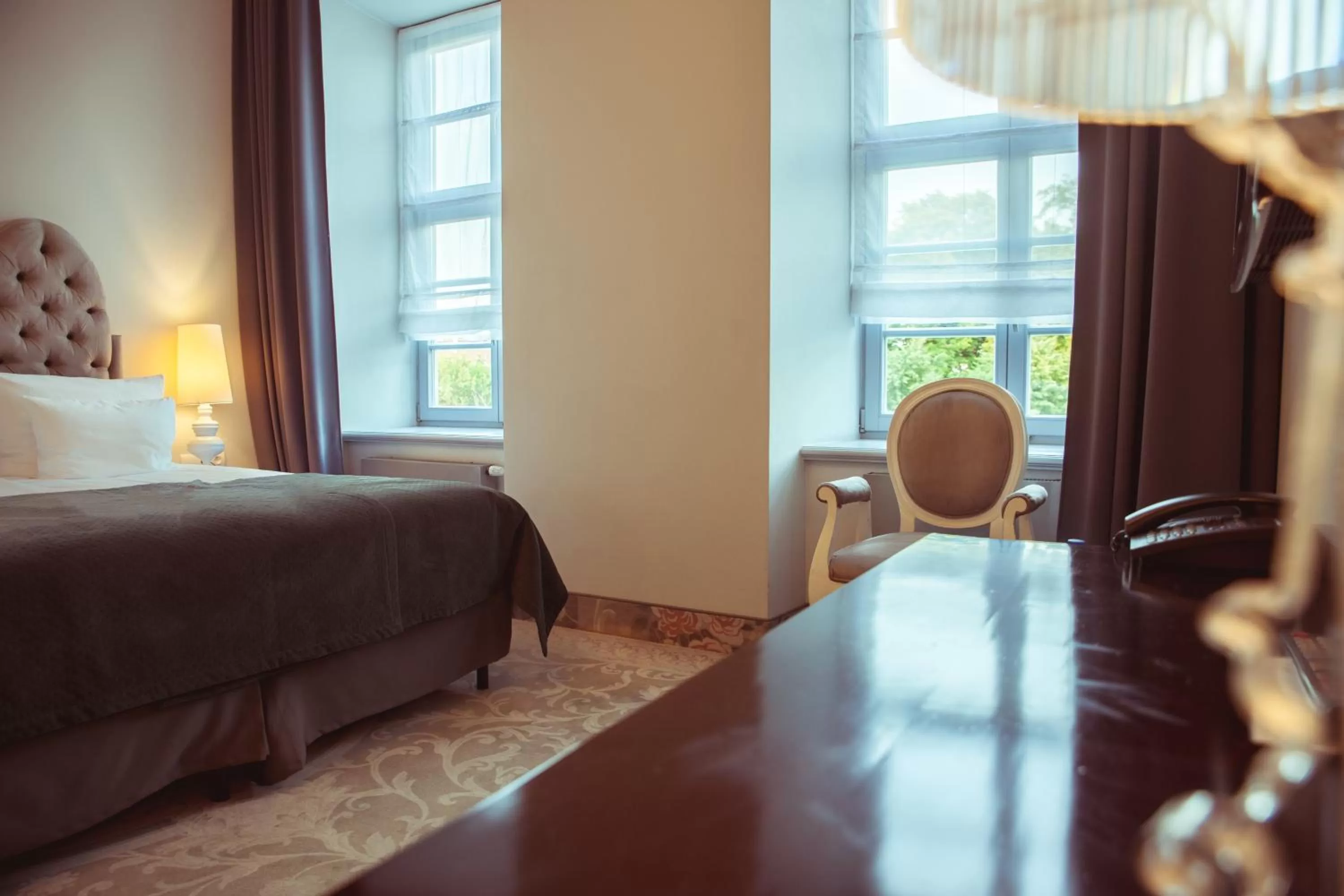 Bed in Hotel Krasicki