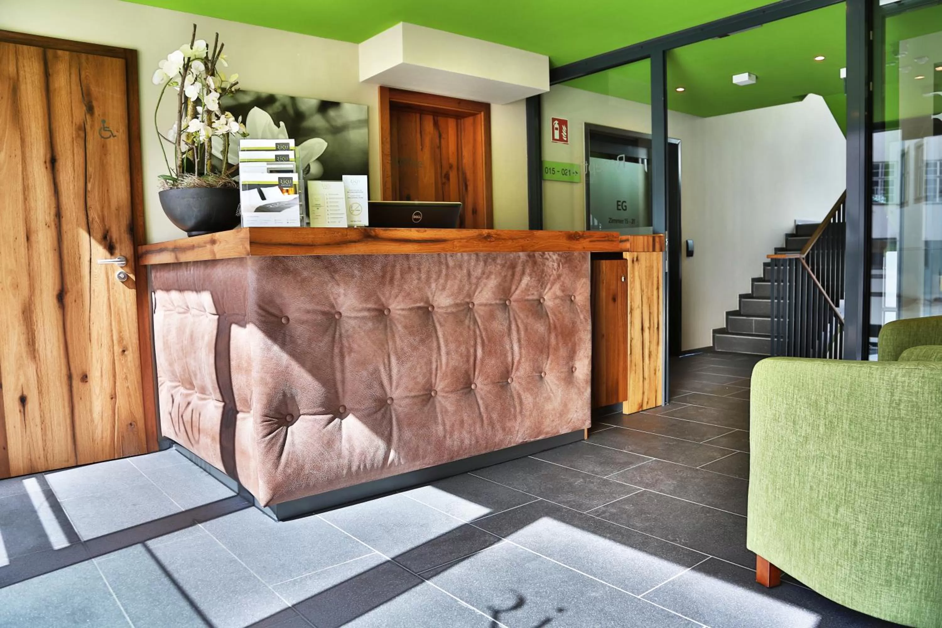 Lobby or reception in RiKu HOTEL Weißenhorn