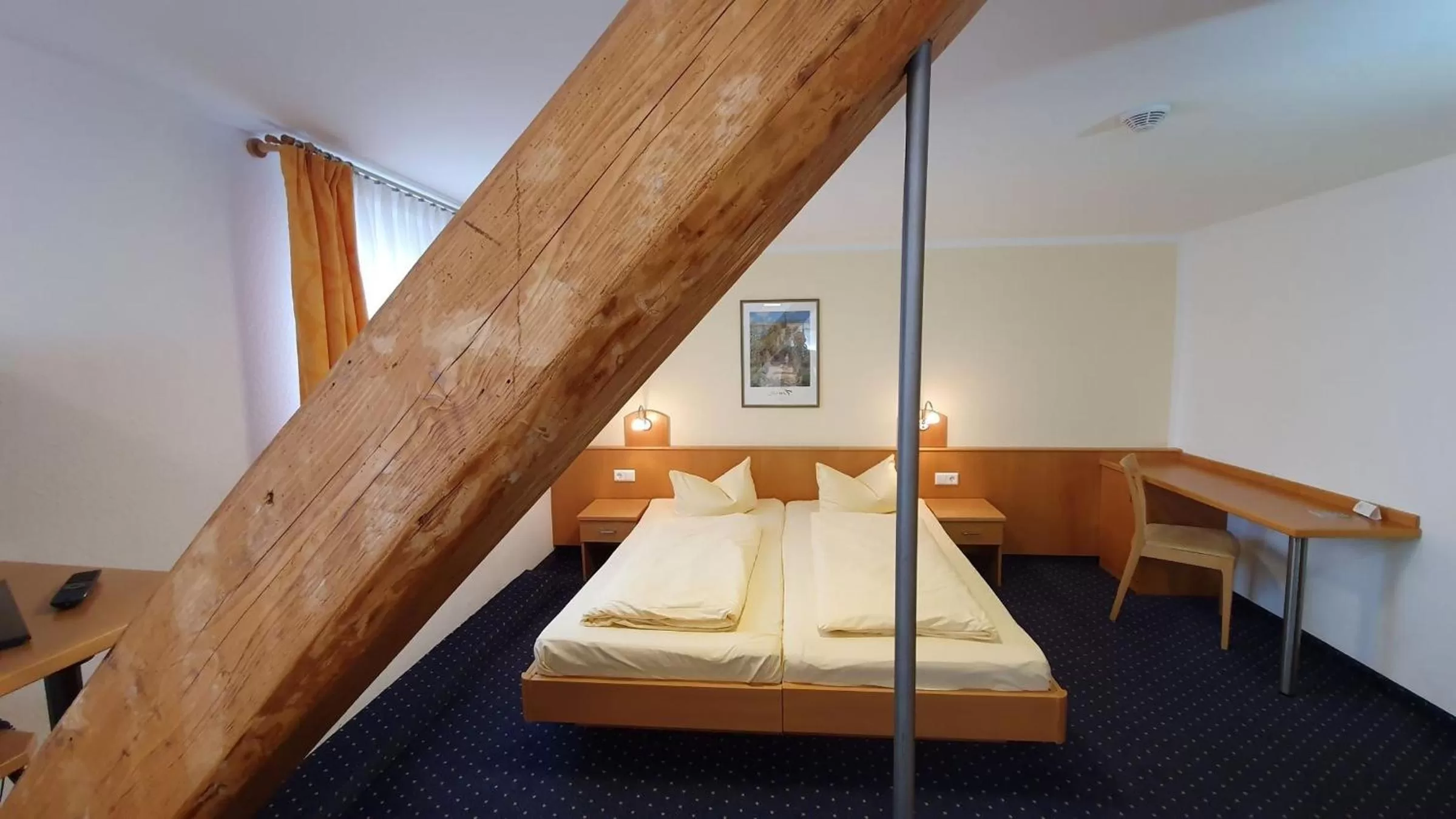 Bed in Hotel Restaurant Adler