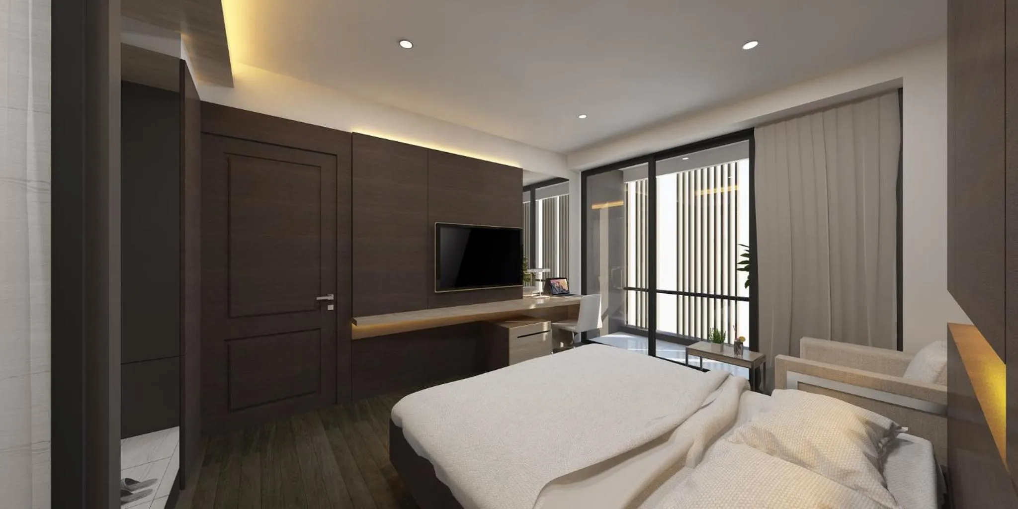 Bed in Golden Nha Trang Hotel