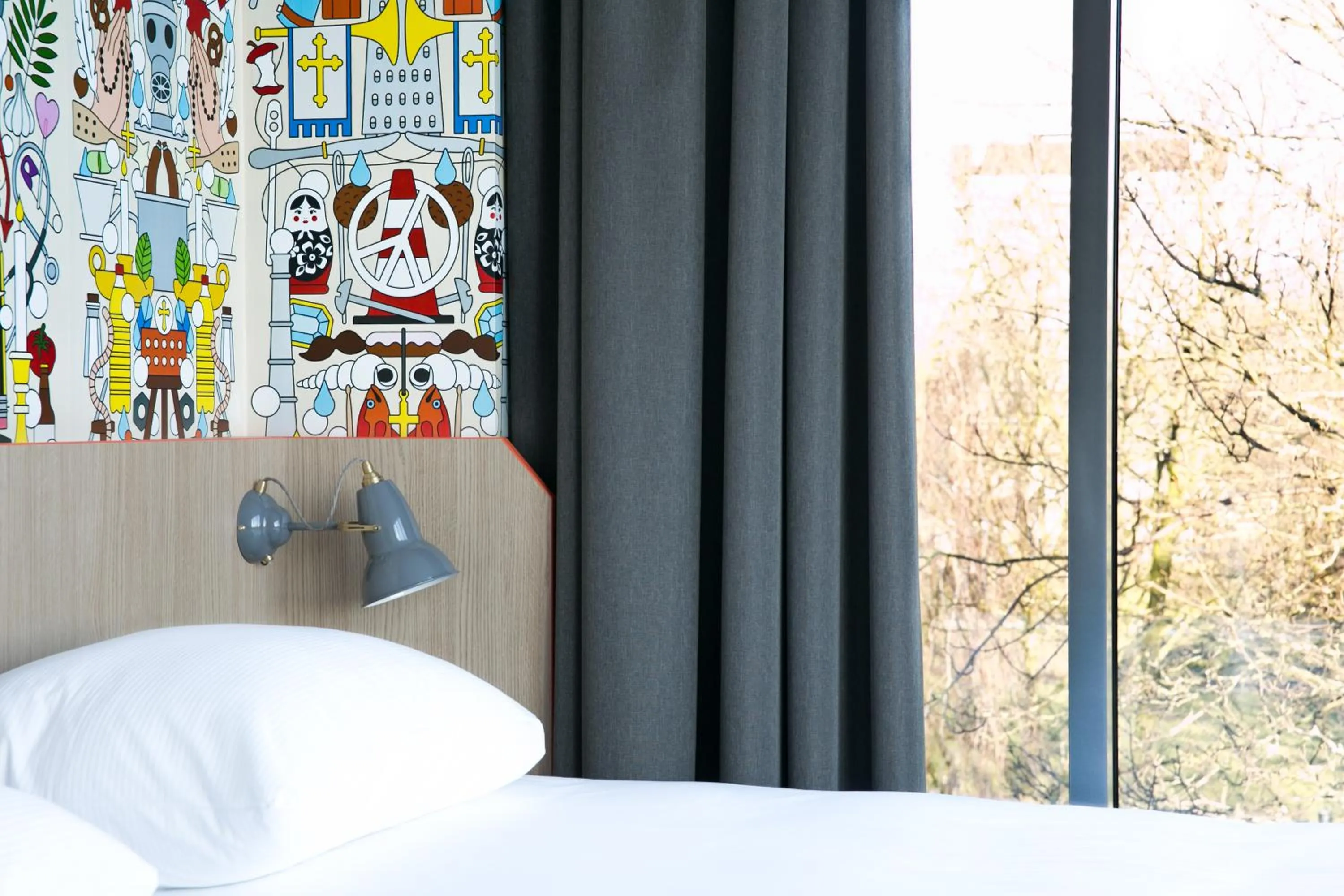 Decorative detail, Bed in Generator Amsterdam