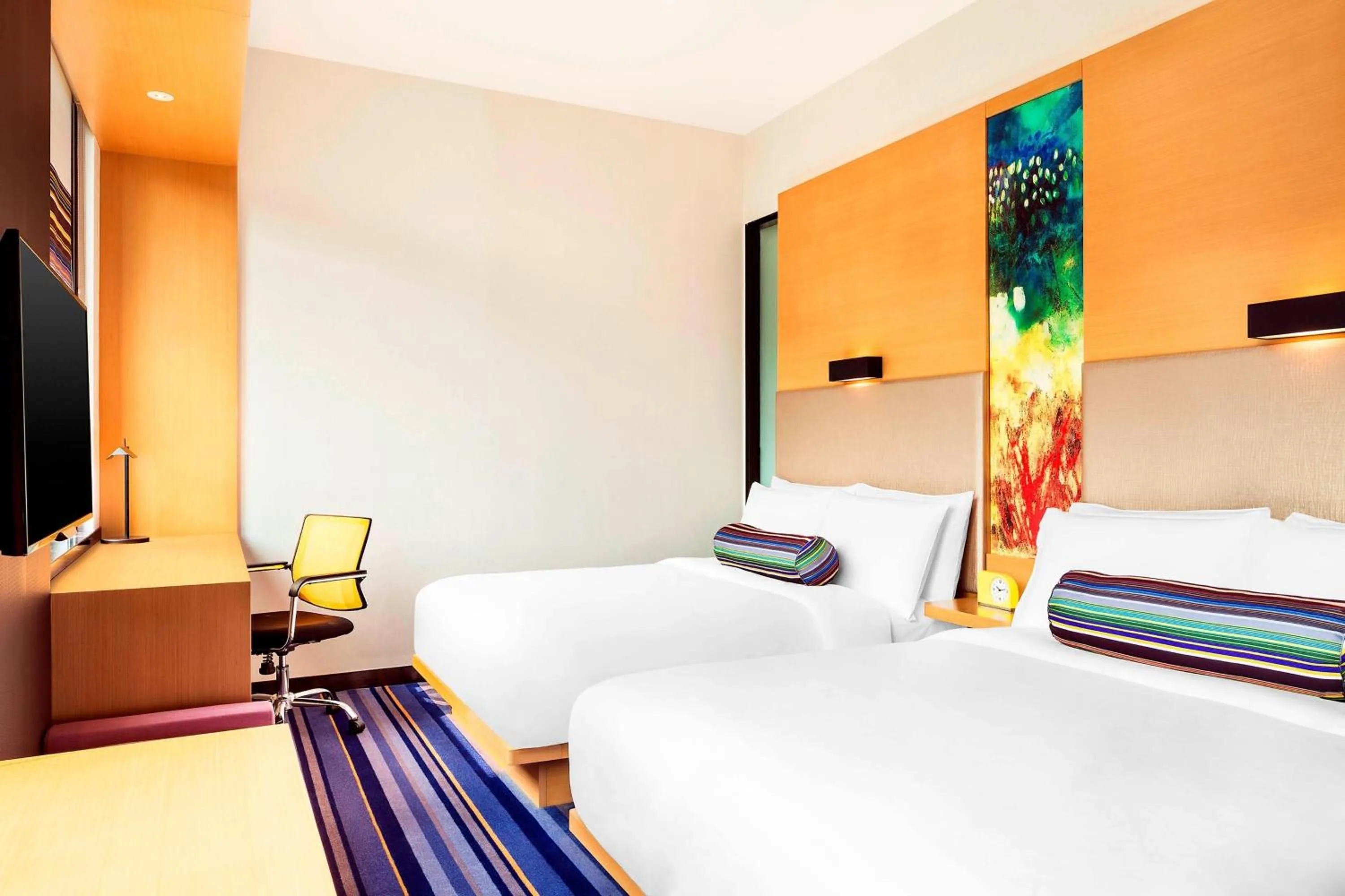 Bedroom, Bed in Aloft Guangzhou University Park