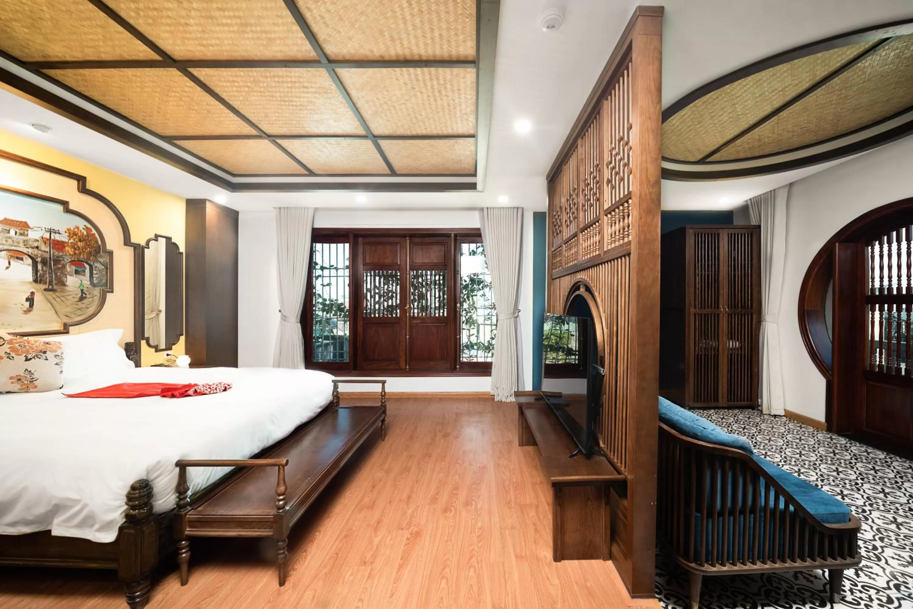 Bed in Veshia Hotel & Spa