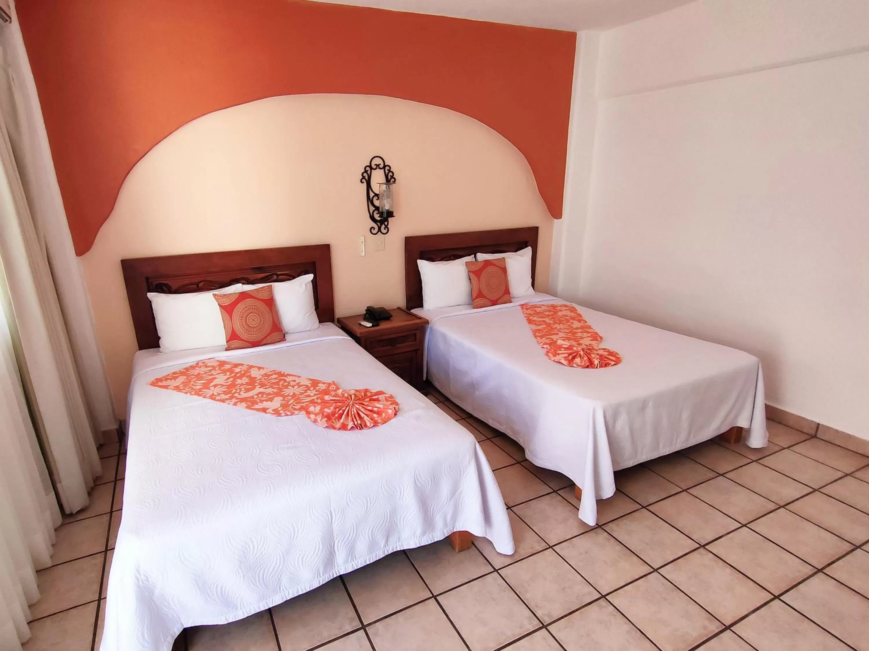 Bed in Hotel El Pescador