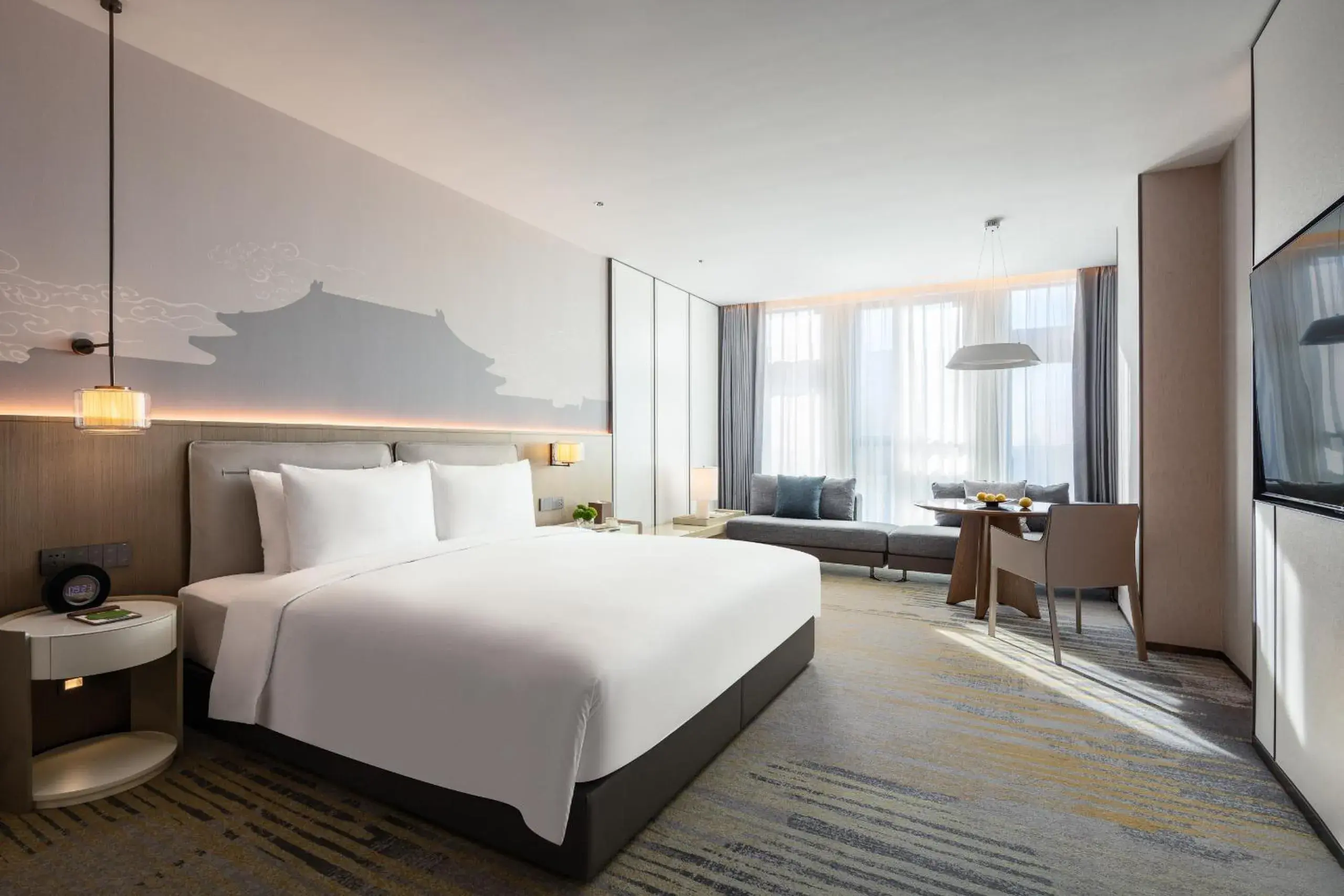 Craftsmanship King Room in Grand Metropark Yuantong Hotel Beijing Craftsmanship King Room in Grand Metropark Yuantong Hotel Beijing