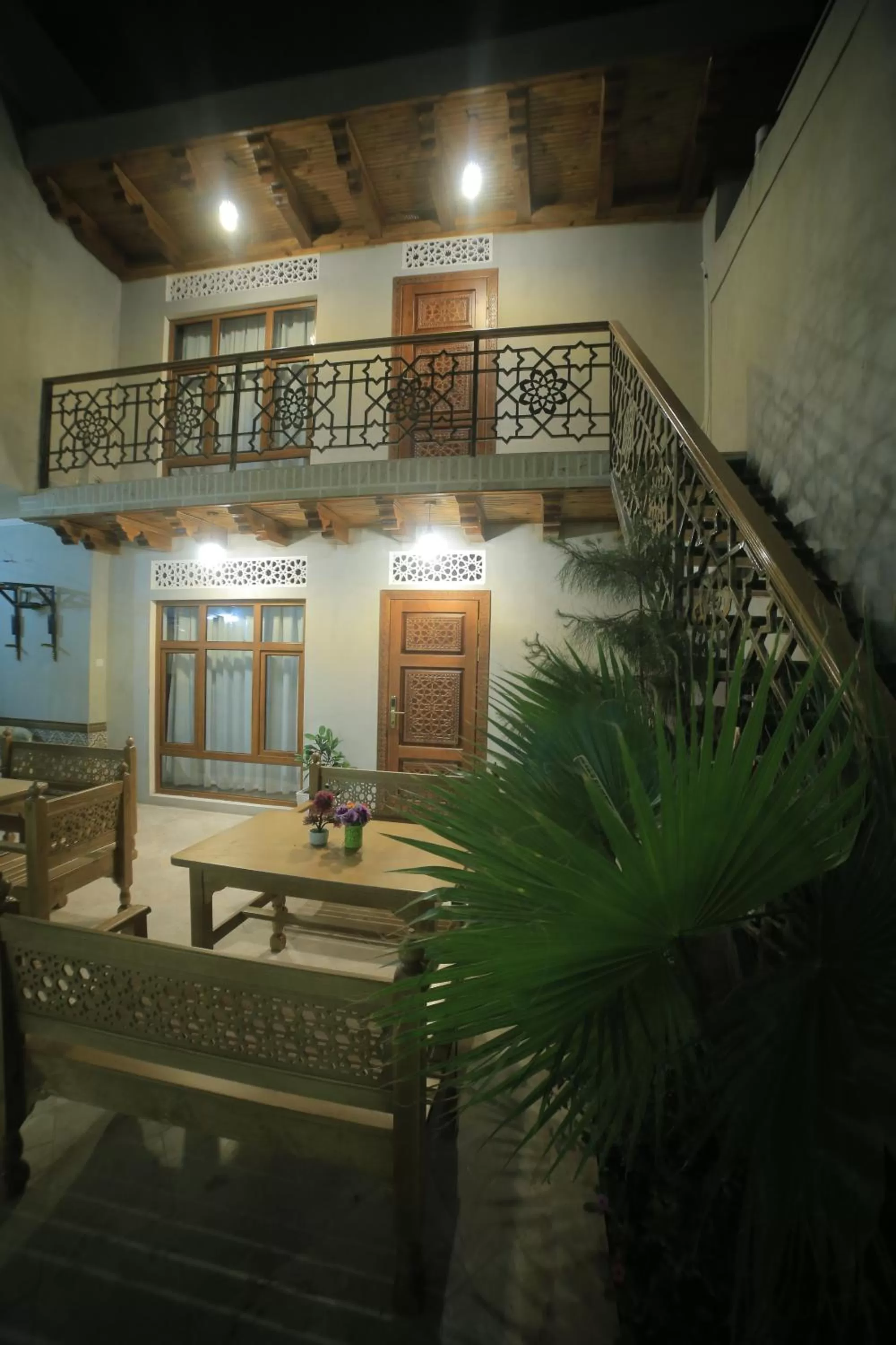 Inner courtyard view in Bukhara Baraka Boutique Hotel