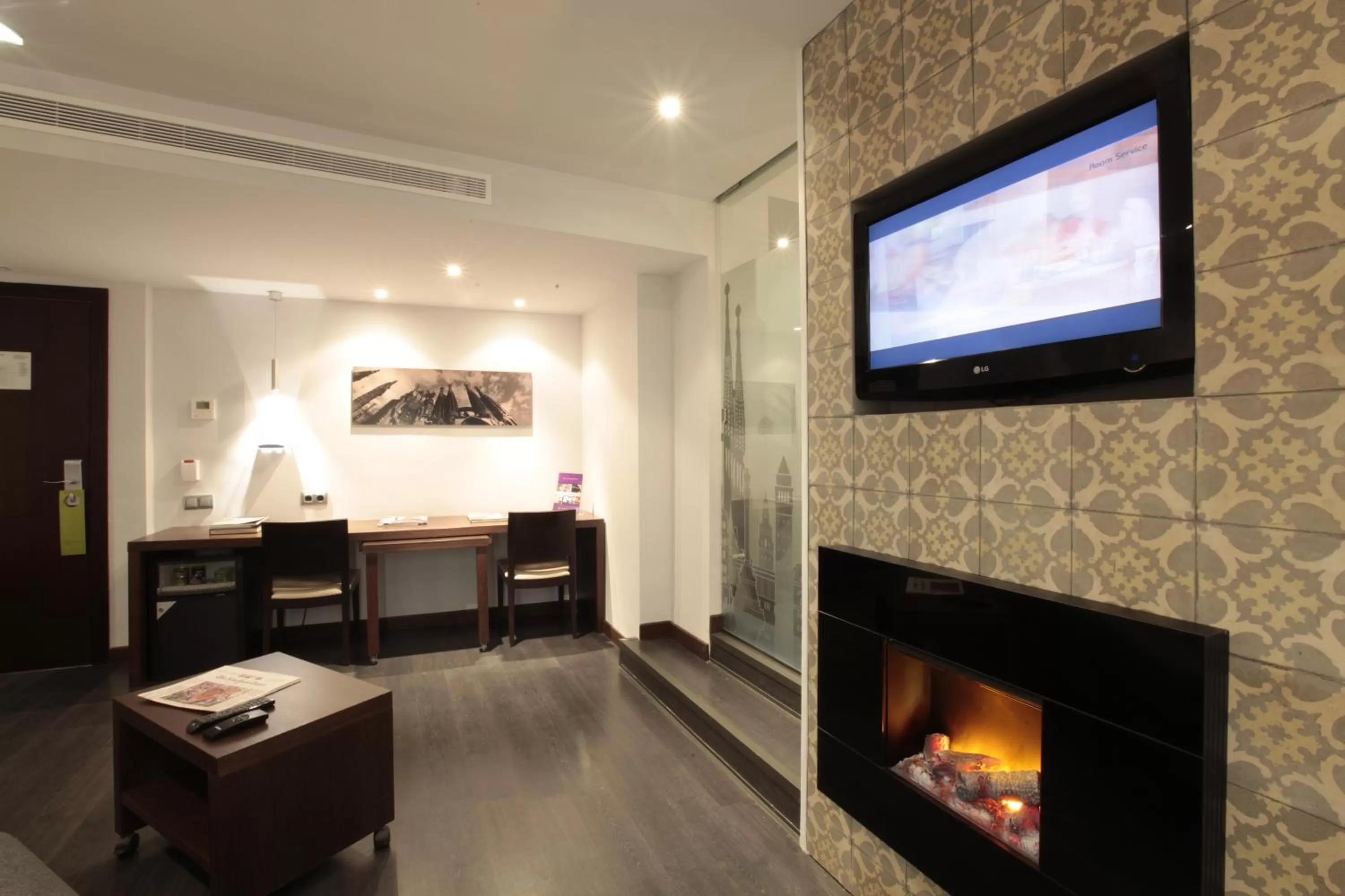 Living room in Hotel Concordia Barcelona