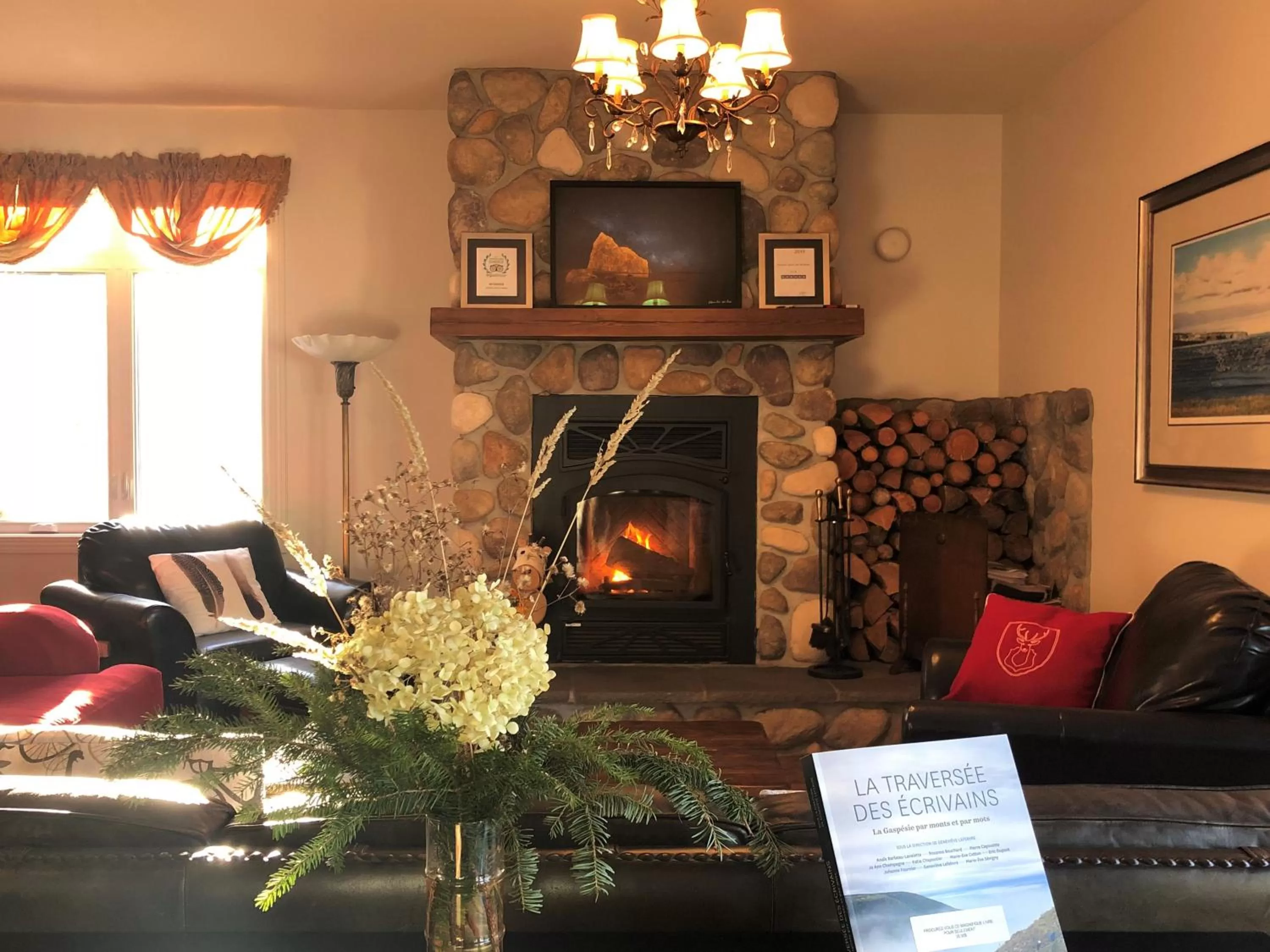 Living room in Auberge Sous les Arbres
