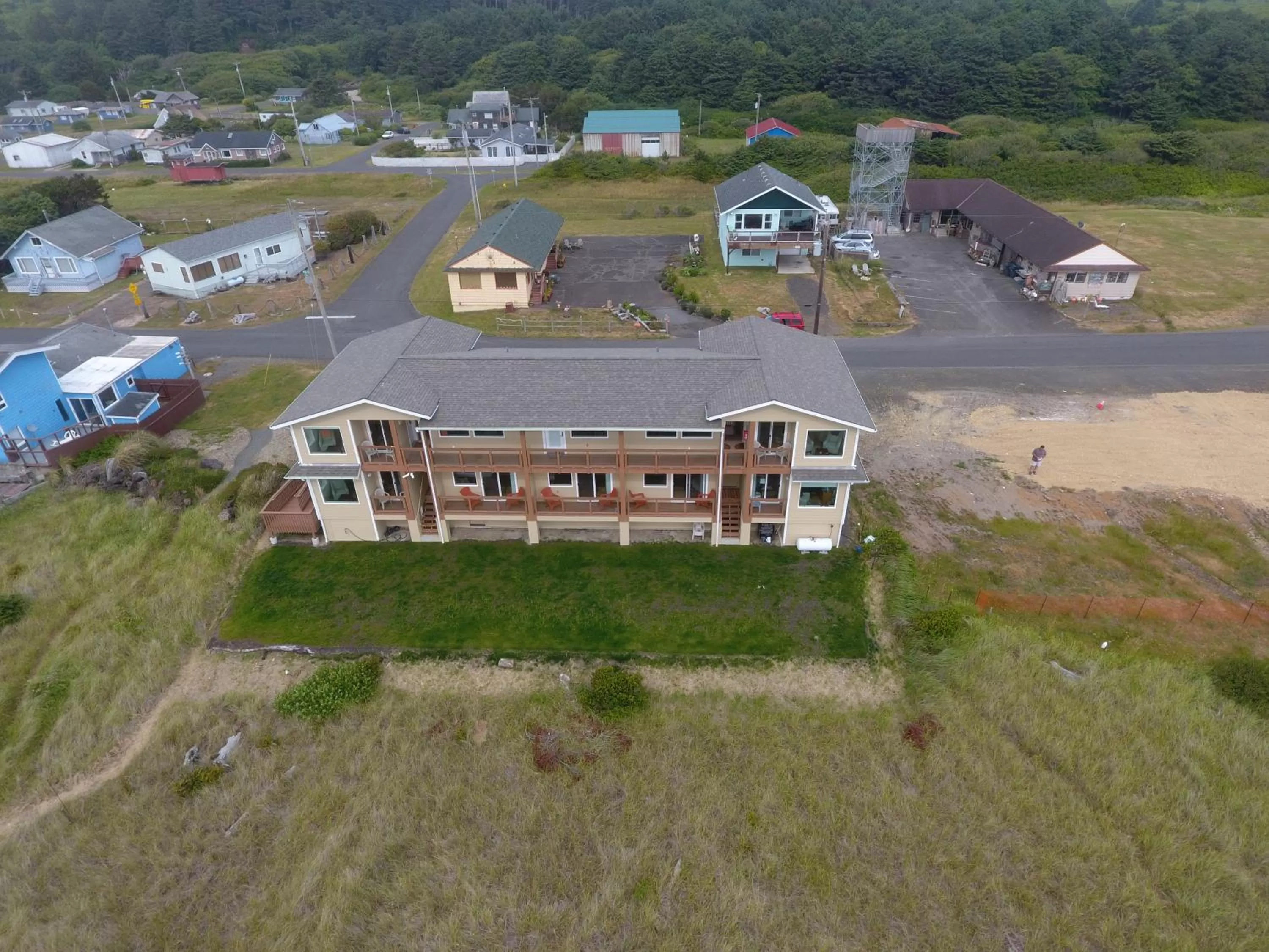 Bird's eye view, Bird's-eye View in Moonstone Beach Motel