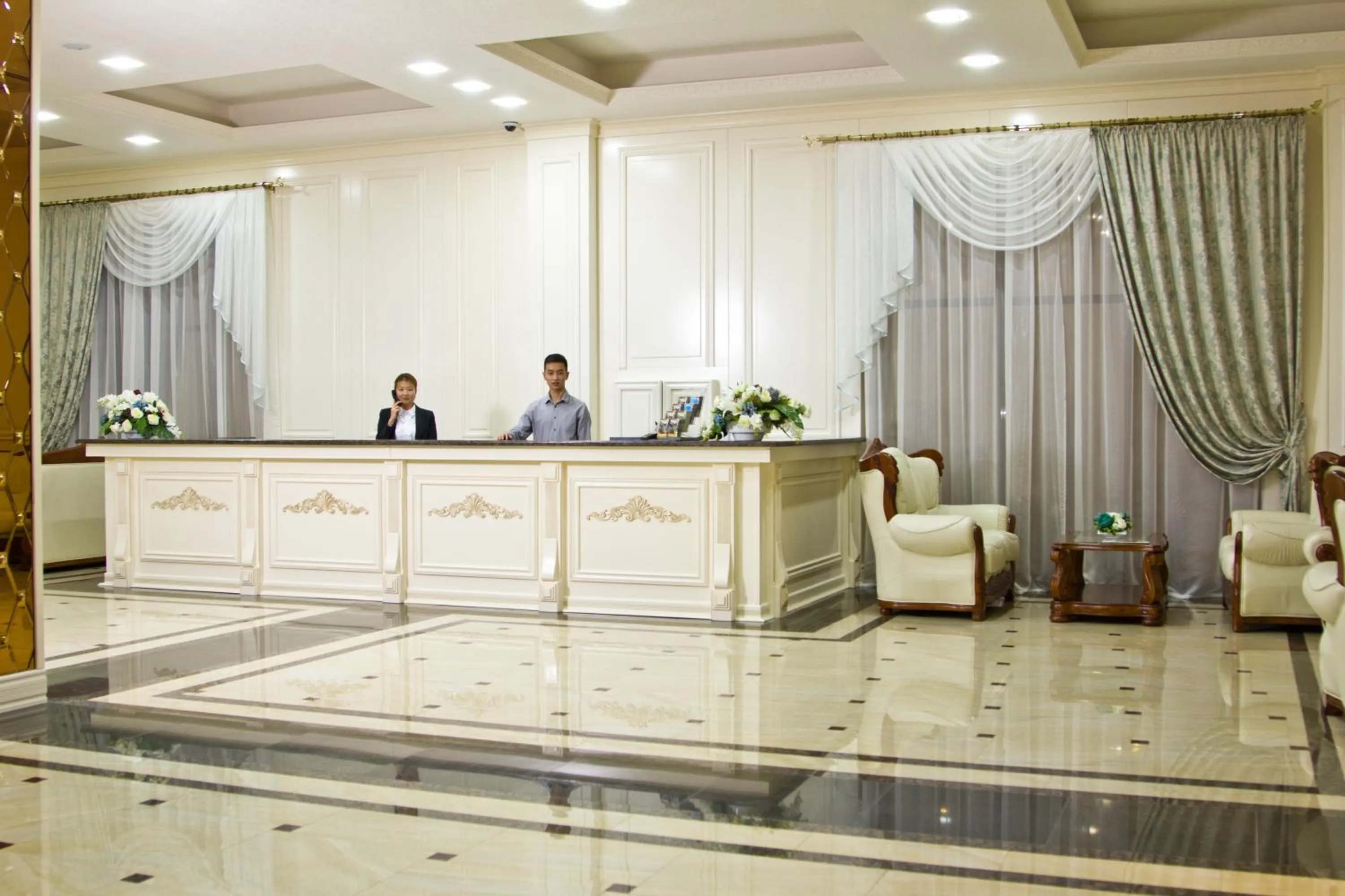 Lobby or reception in Plaza Hotel Bishkek