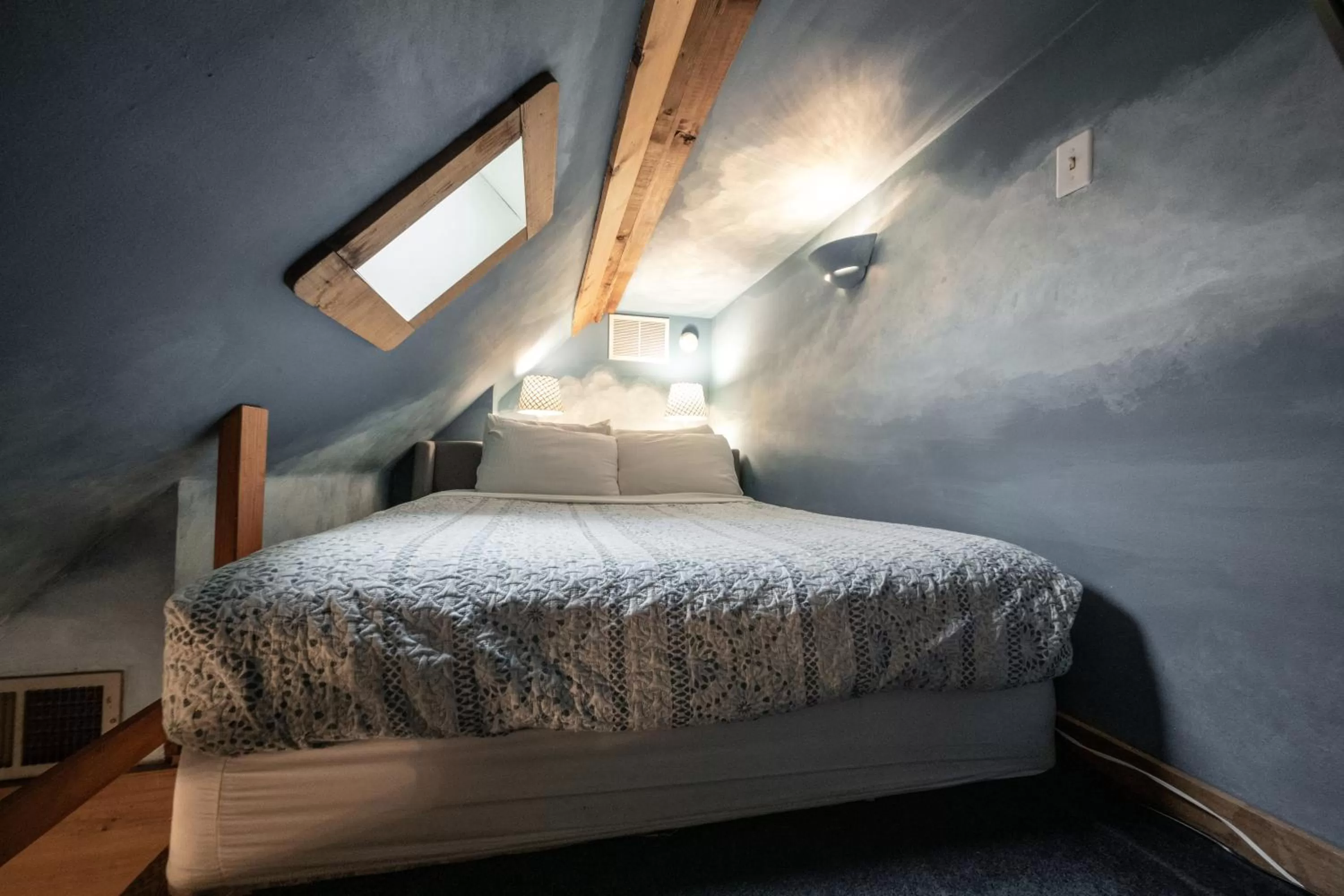 Bed in Stone Soup Inn