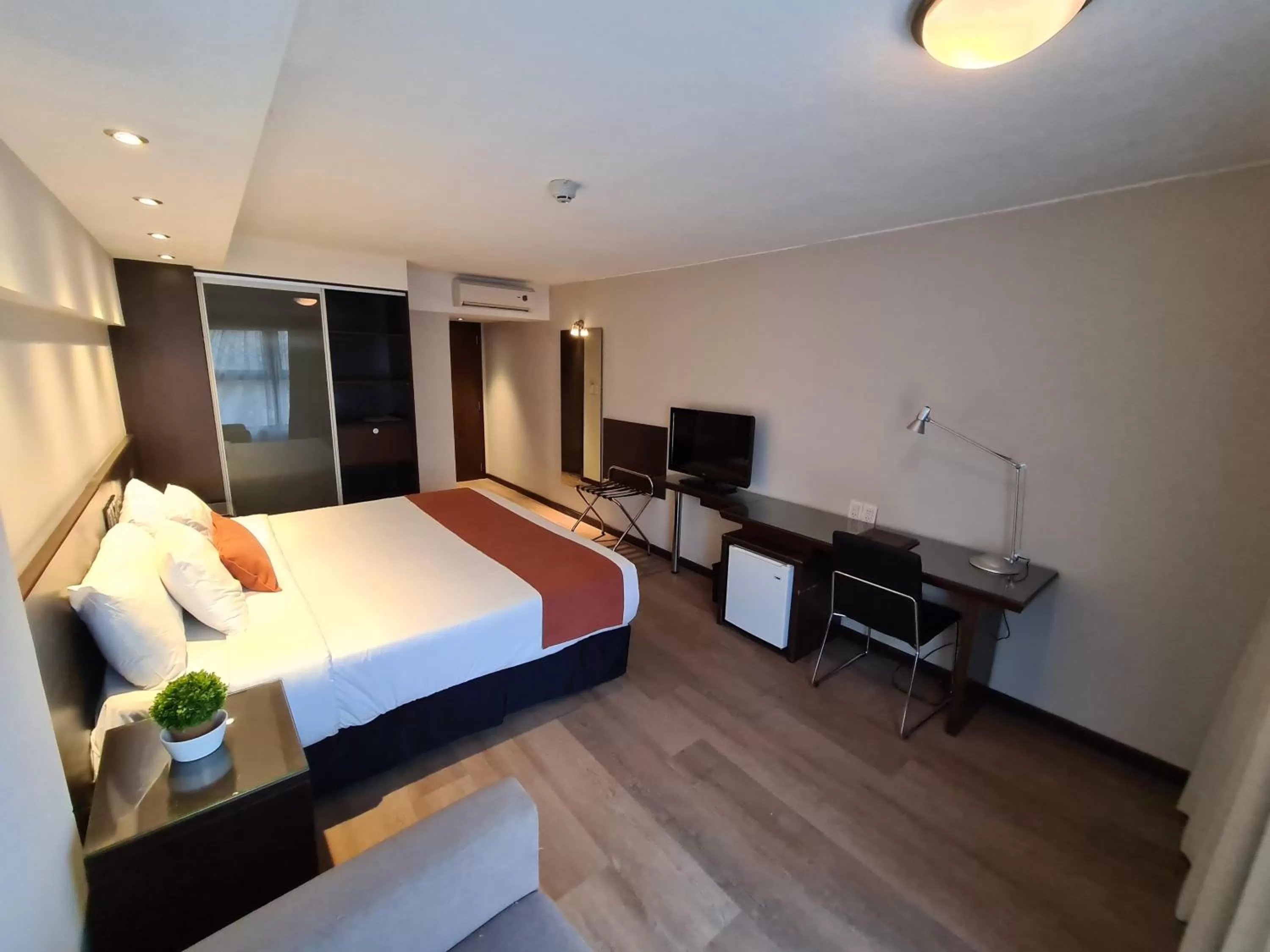 Photo of the whole room, Bed in Crystal Tower