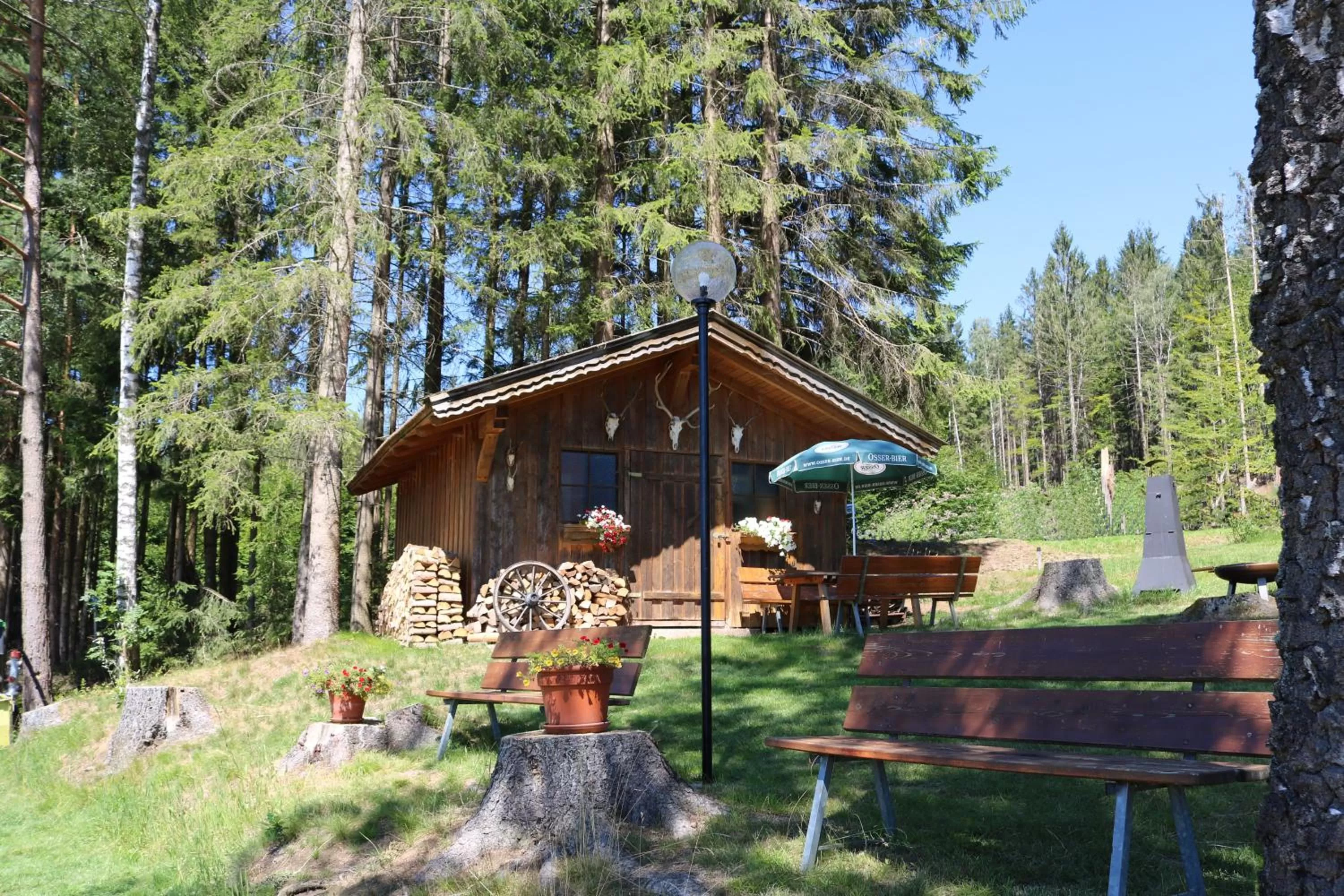 BBQ facilities in GarniHotel - Arberblick