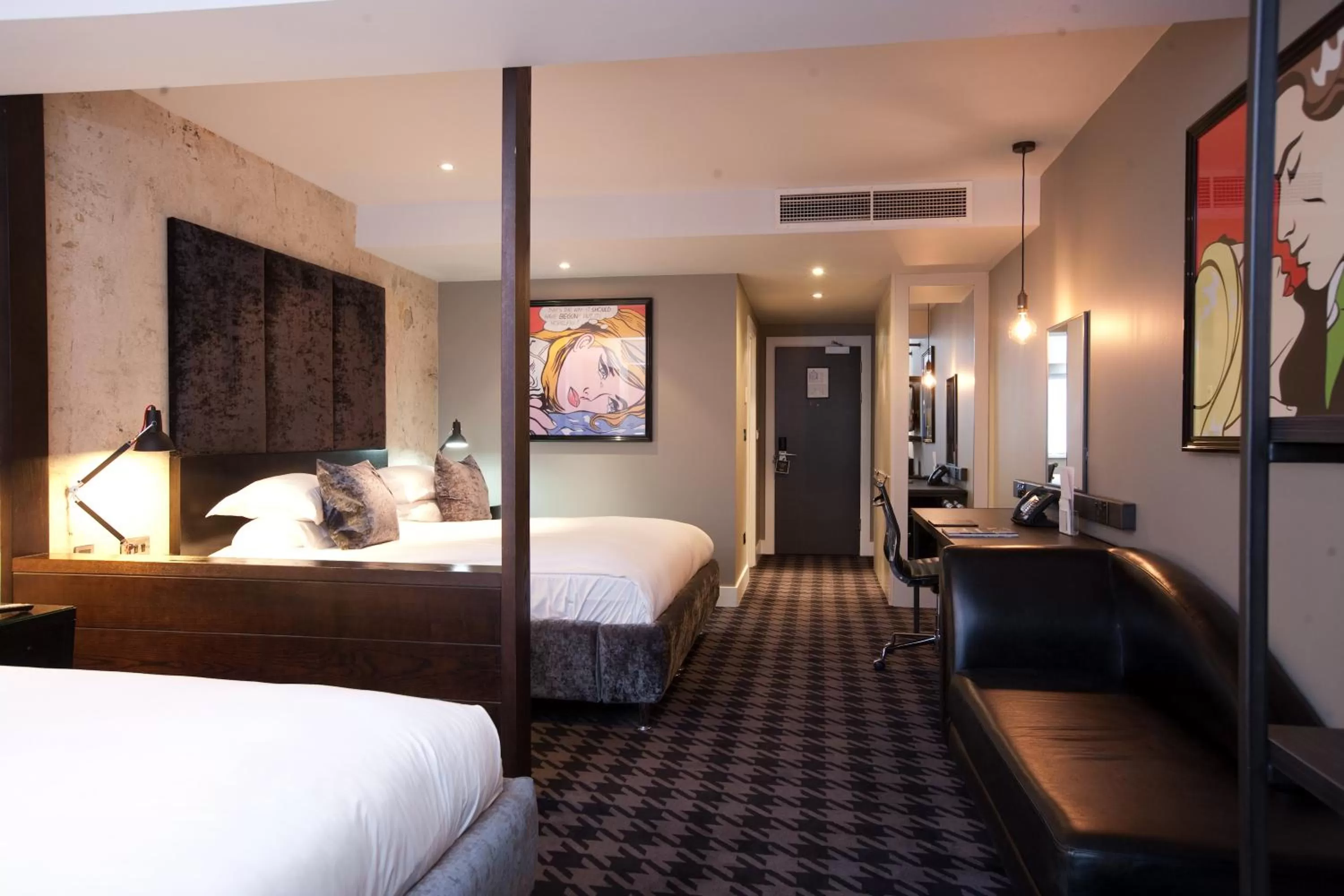 Bedroom, Bed in Malmaison Birmingham