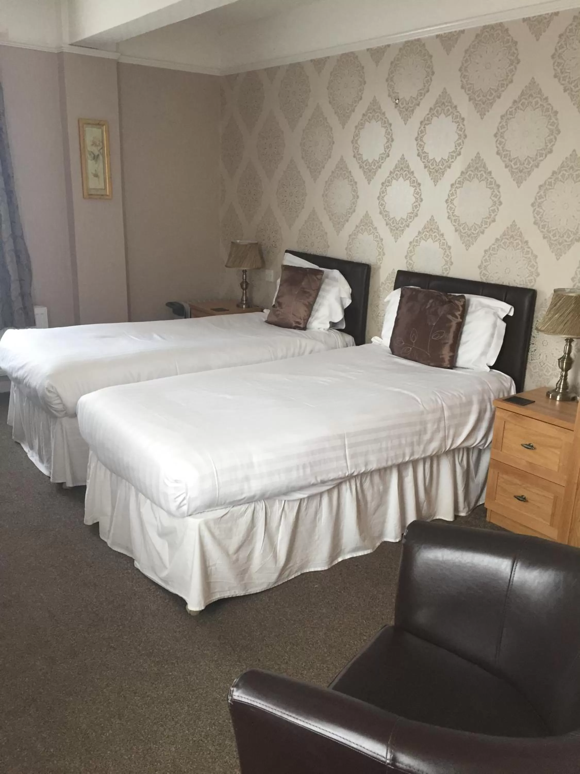 Bed in The Chetwynde Hotel