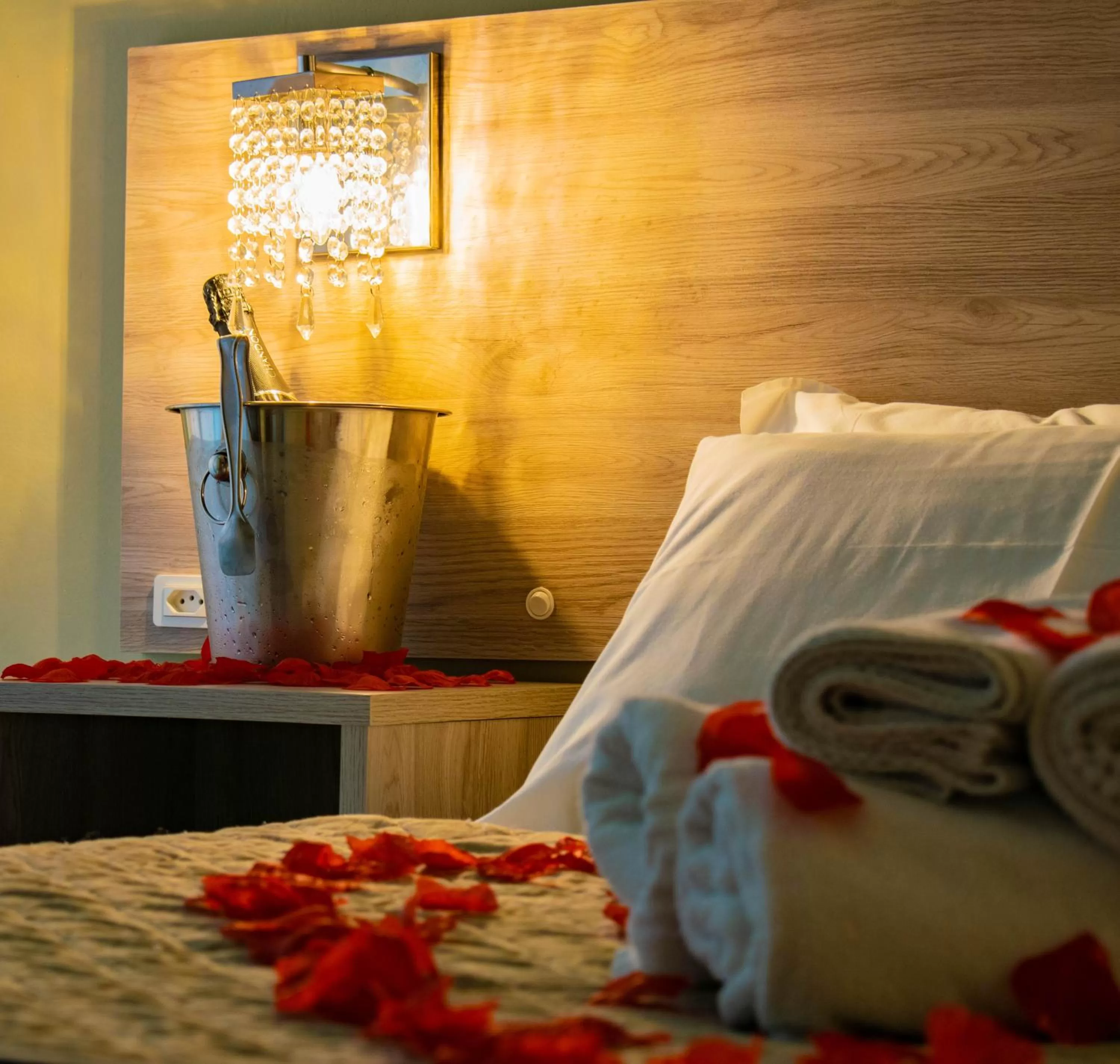 Bed in Pousada Tissiano