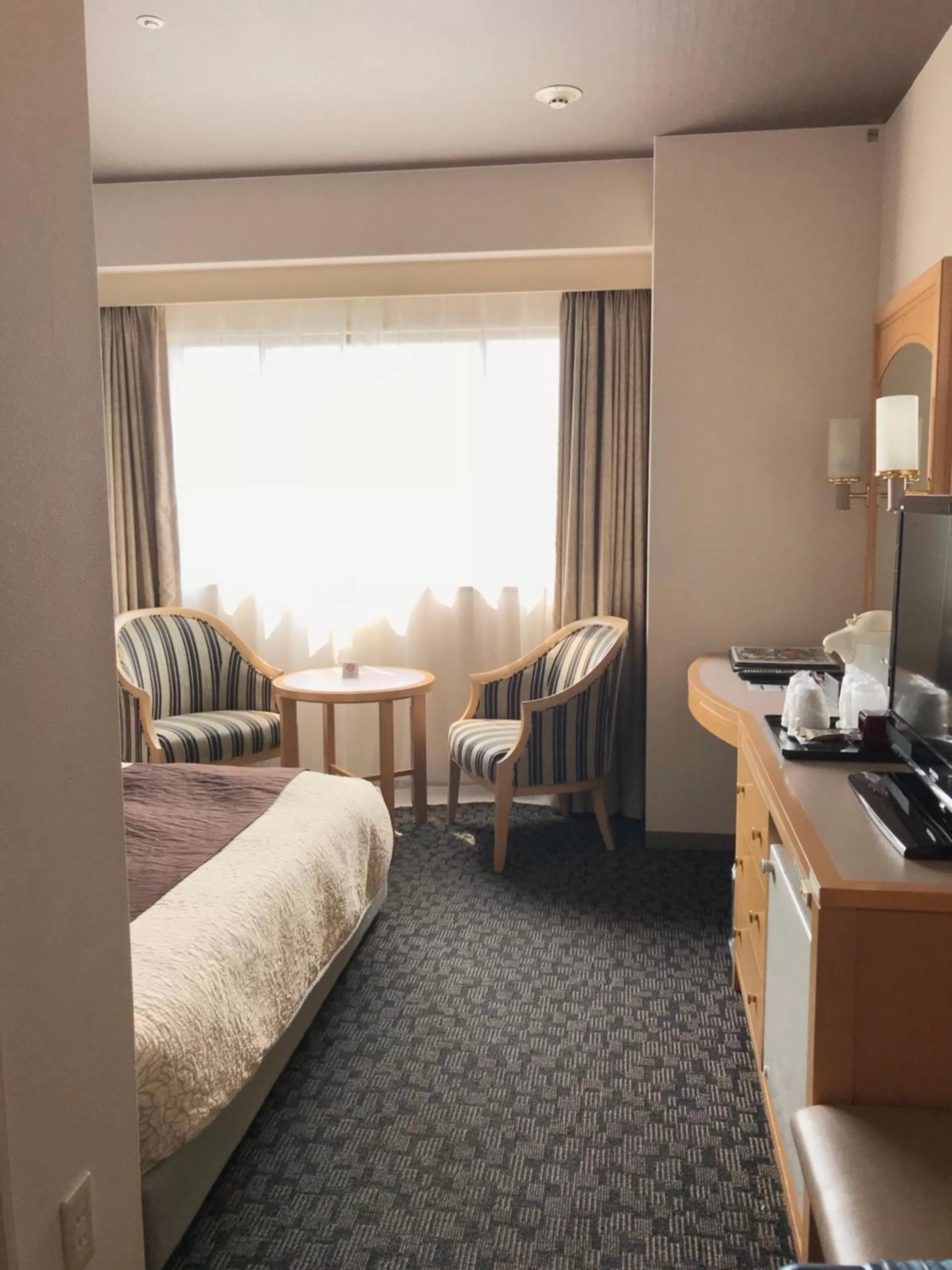 Bed in Numazu River Side Hotel