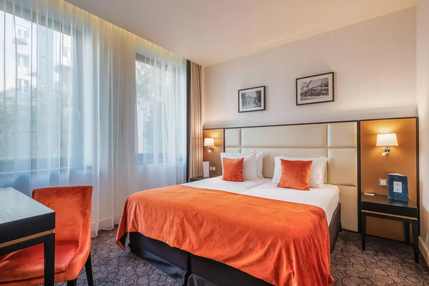 Two Connecting Double Rooms in Eurostars Danube Budapest Two Connecting Double Rooms in Eurostars Danube Budapest