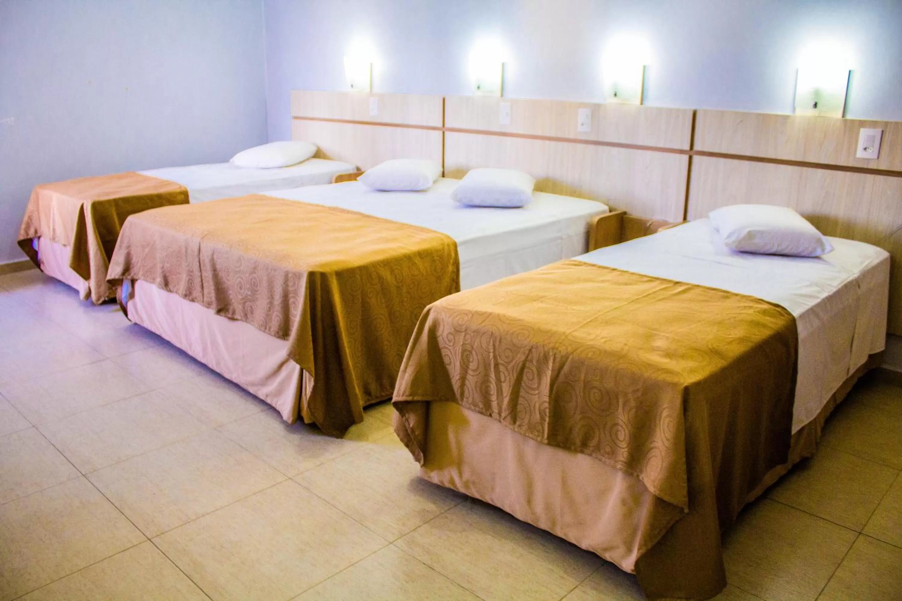 Bed in Hotel Baviera Iguassu