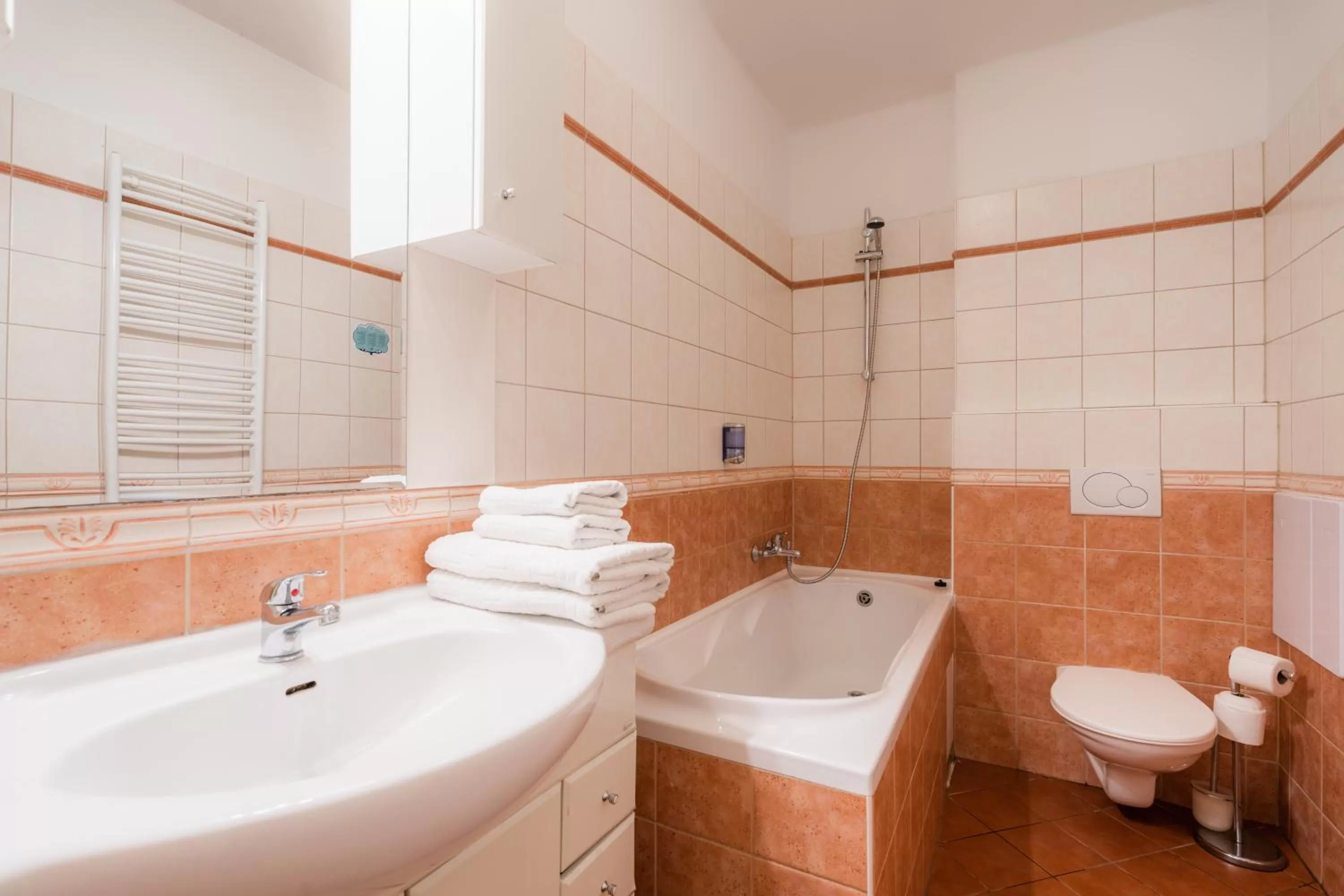 Bathroom in EA ApartHotel Melantrich