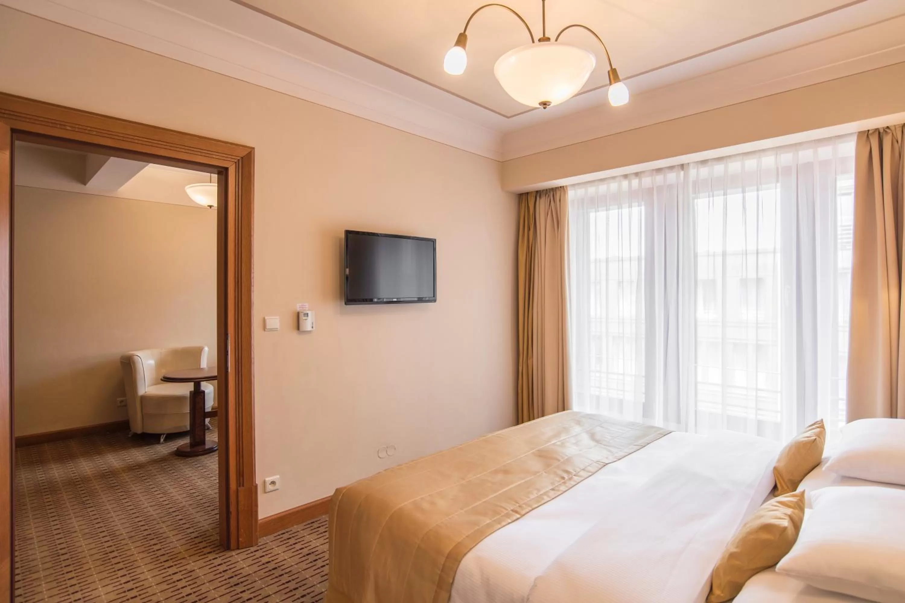 Bedroom, Bed in Majestic Plaza Hotel Prague