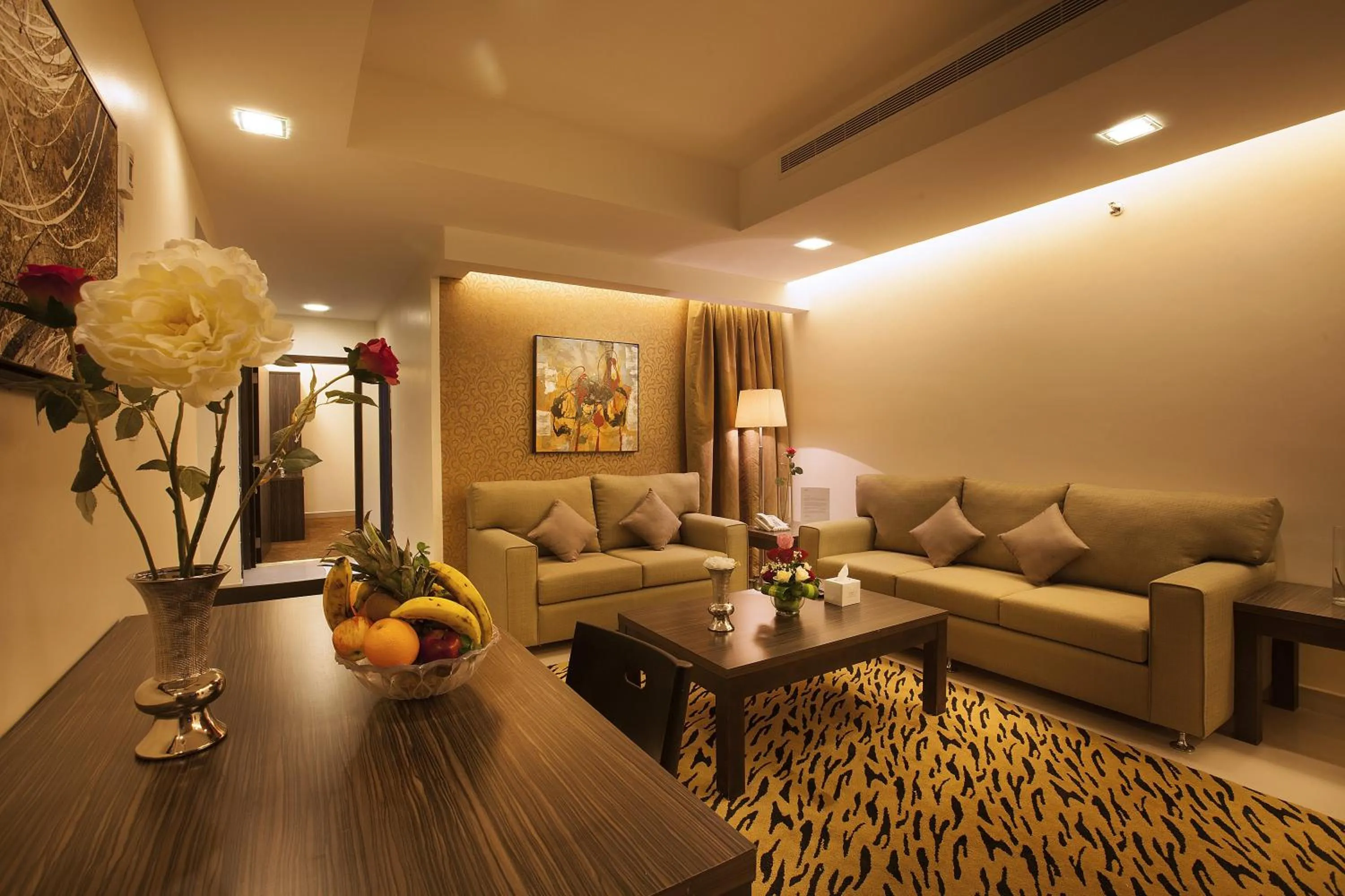 Living room in Hayat Watheer for serviced Apartment