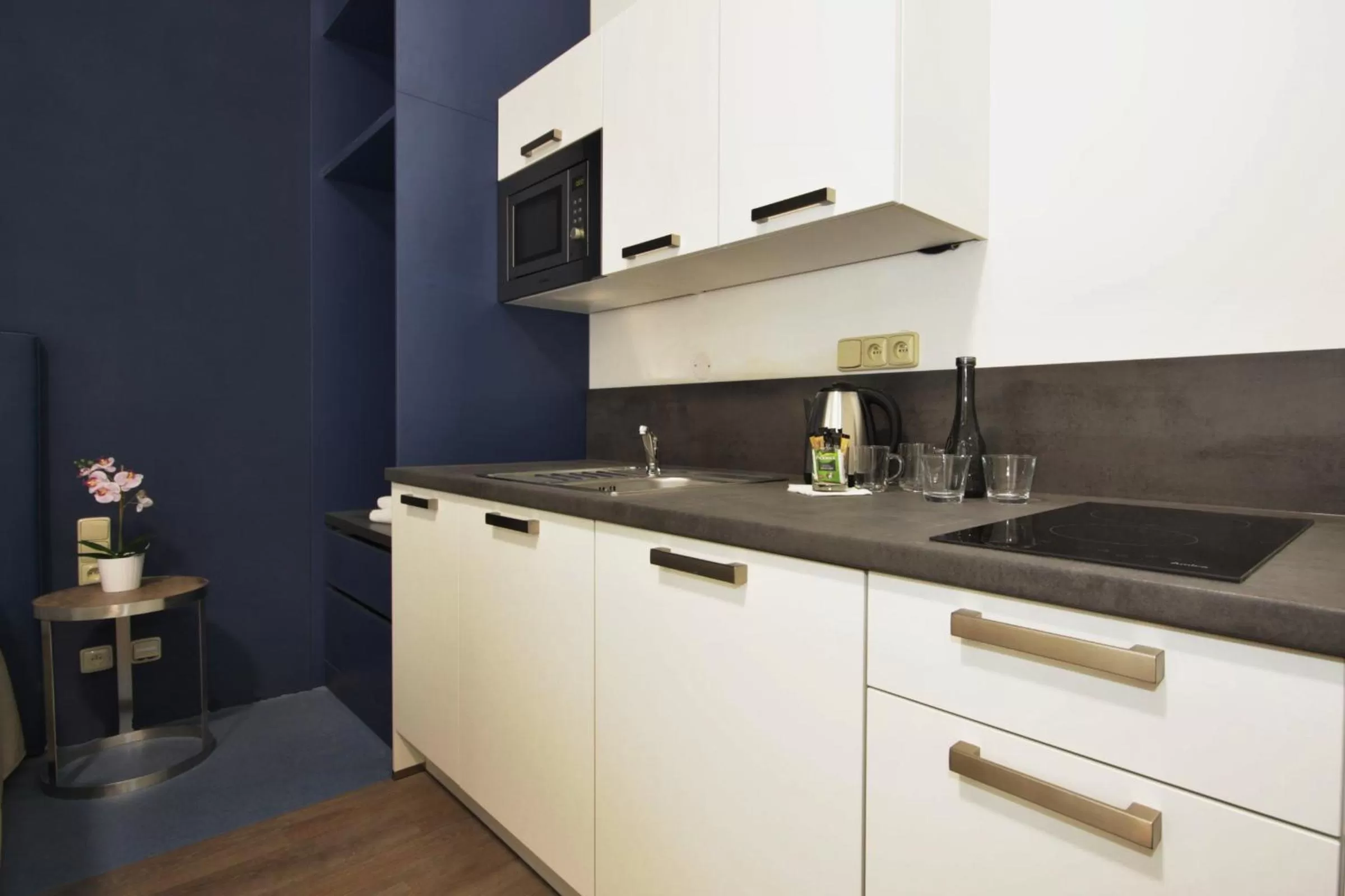 Kitchen or kitchenette in Alveo Suites