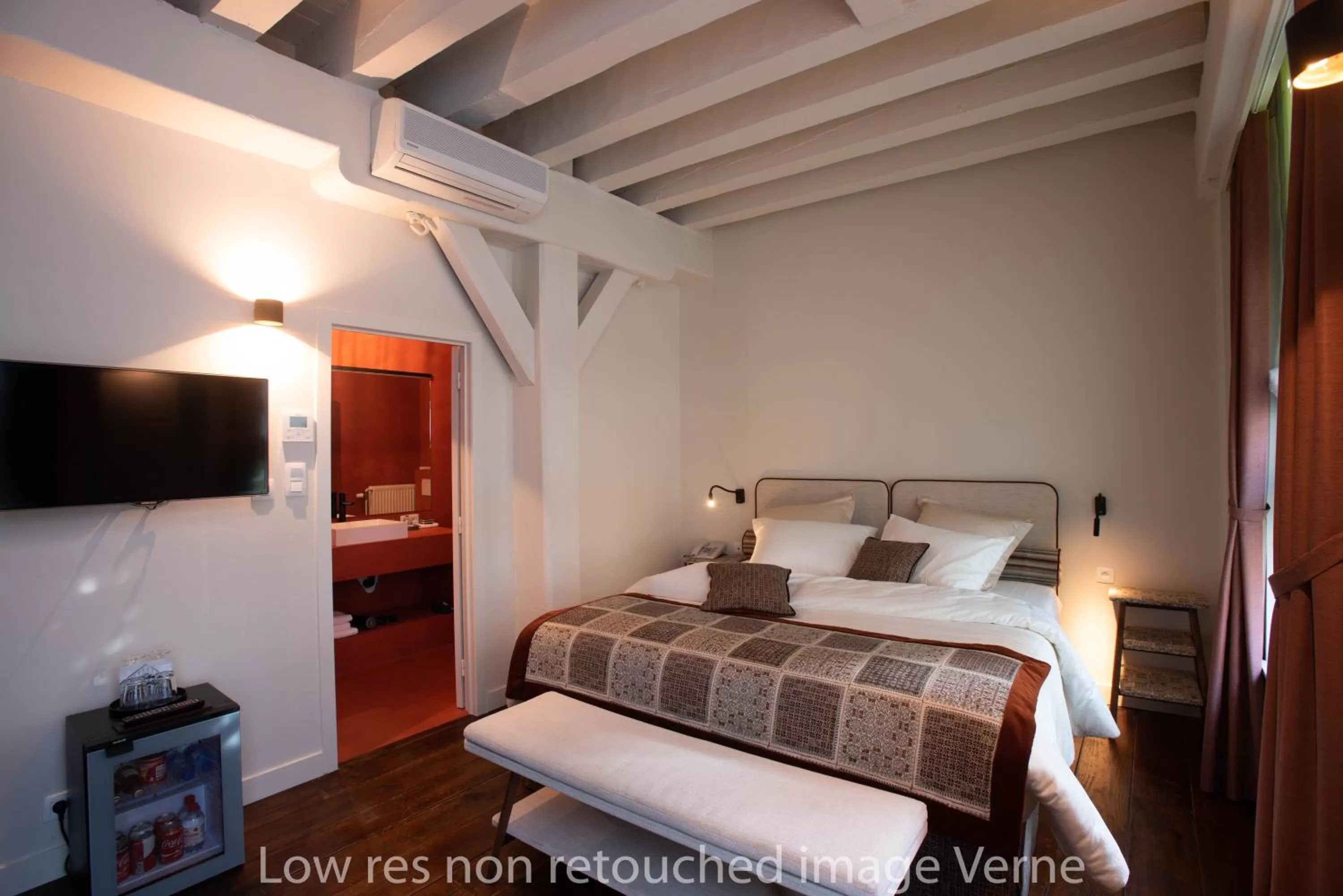 Bed in Hotel 'T Sandt