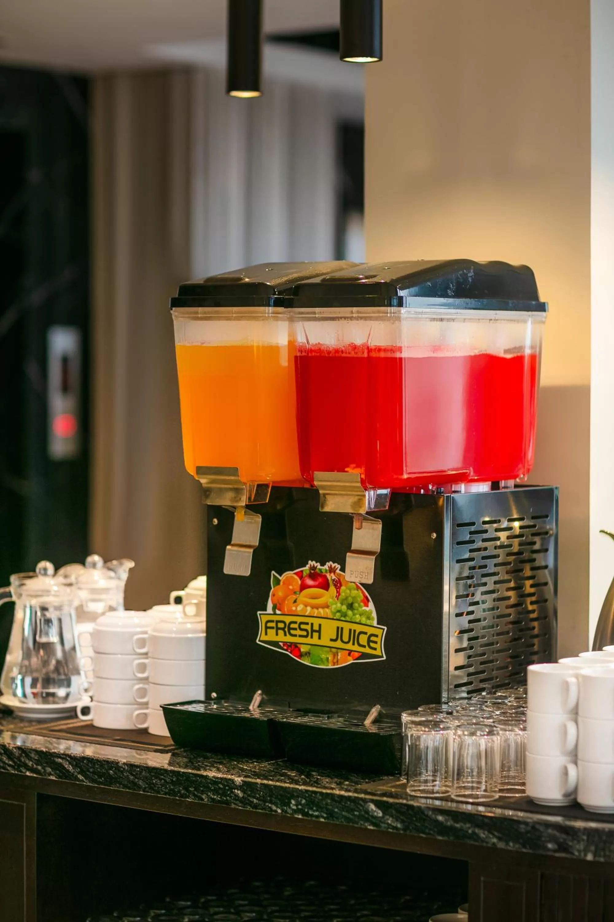 Buffet breakfast in MAY DE VILLE Lakeside Hotel