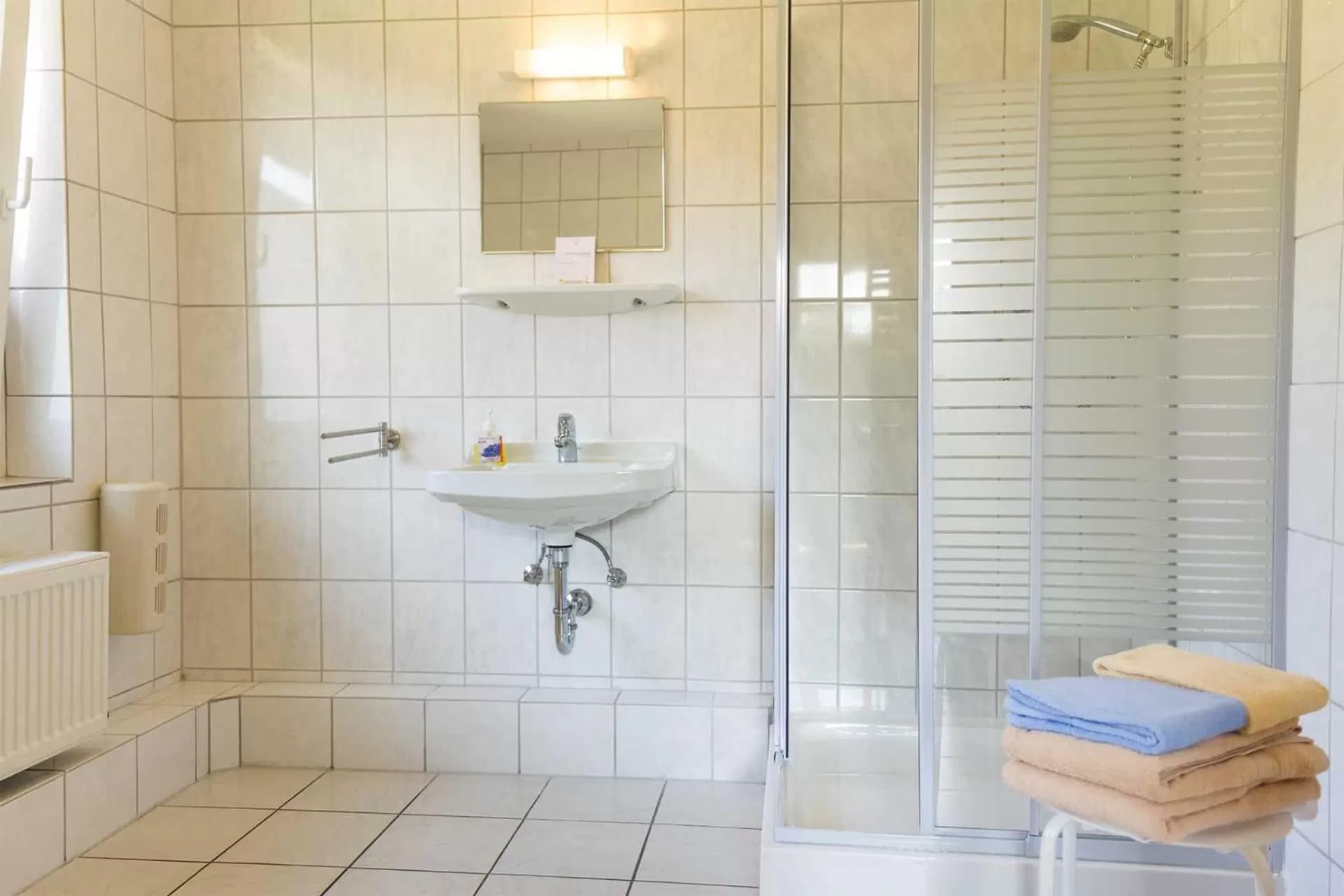 Shower in Biohotel Spöktal