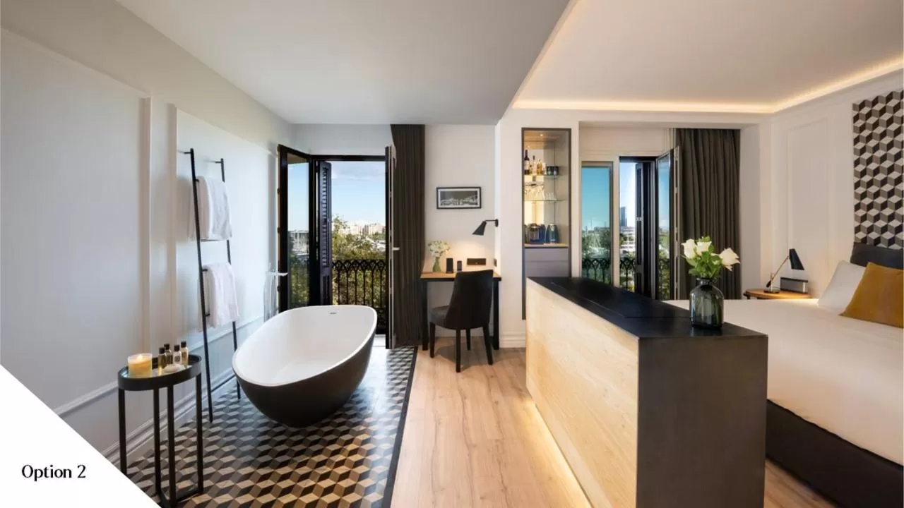 Bedroom, Bed in Serras Barcelona