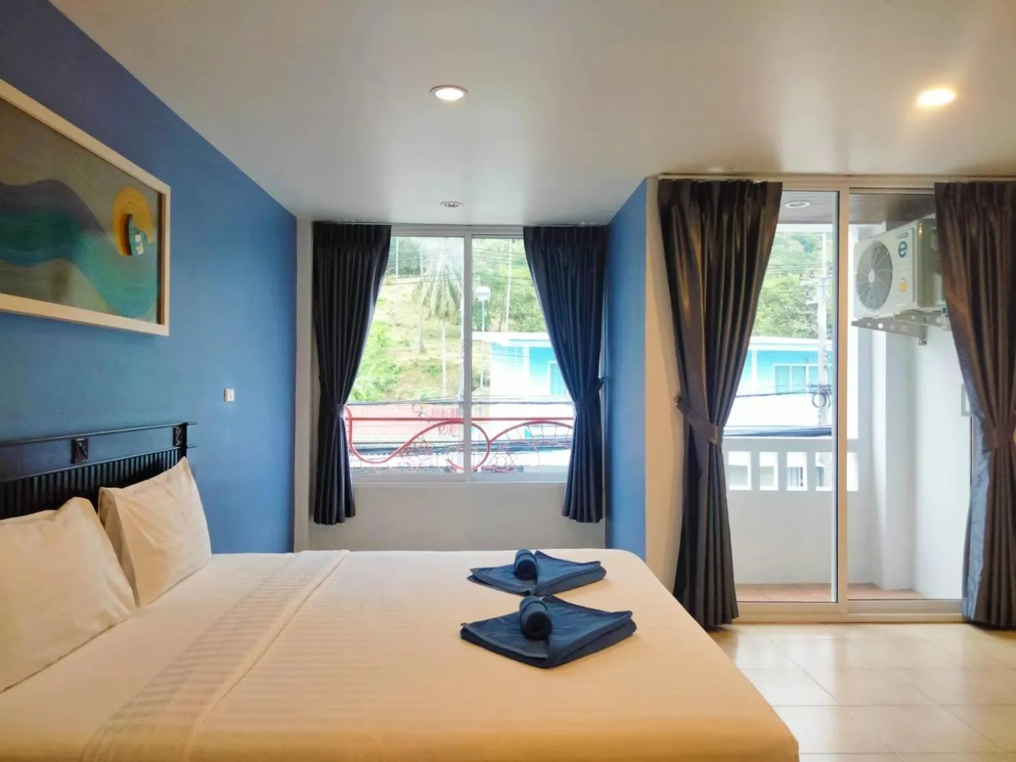 City view, Bed in Karon Living Room - SHA Plus