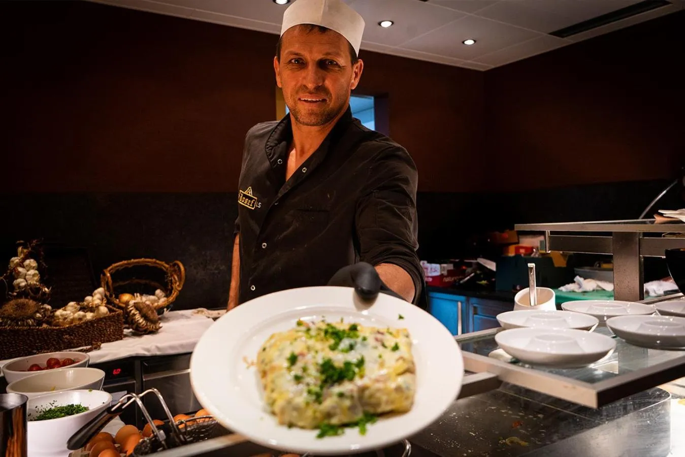 Continental breakfast in Luxury All Inclusive Resort Schwarzbrunn 4 Sterne Superior