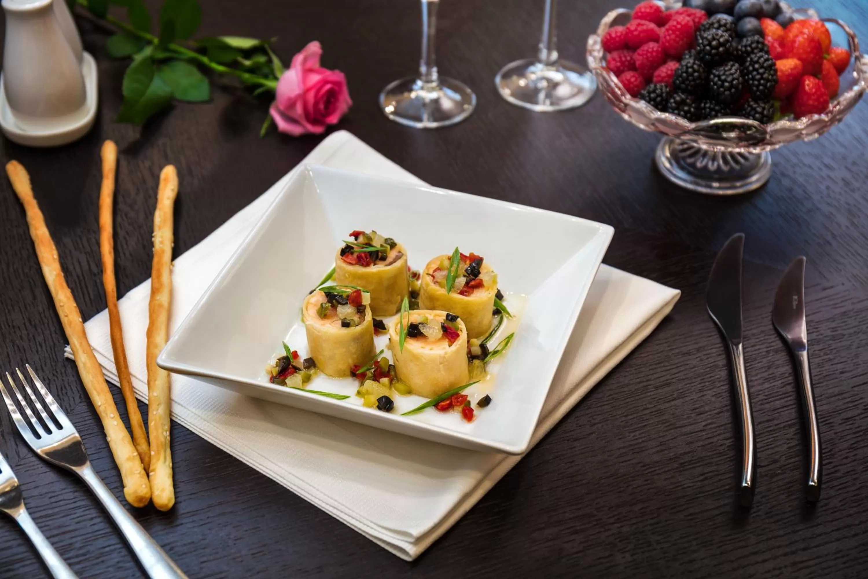 Food close-up in The Dostyk Hotel