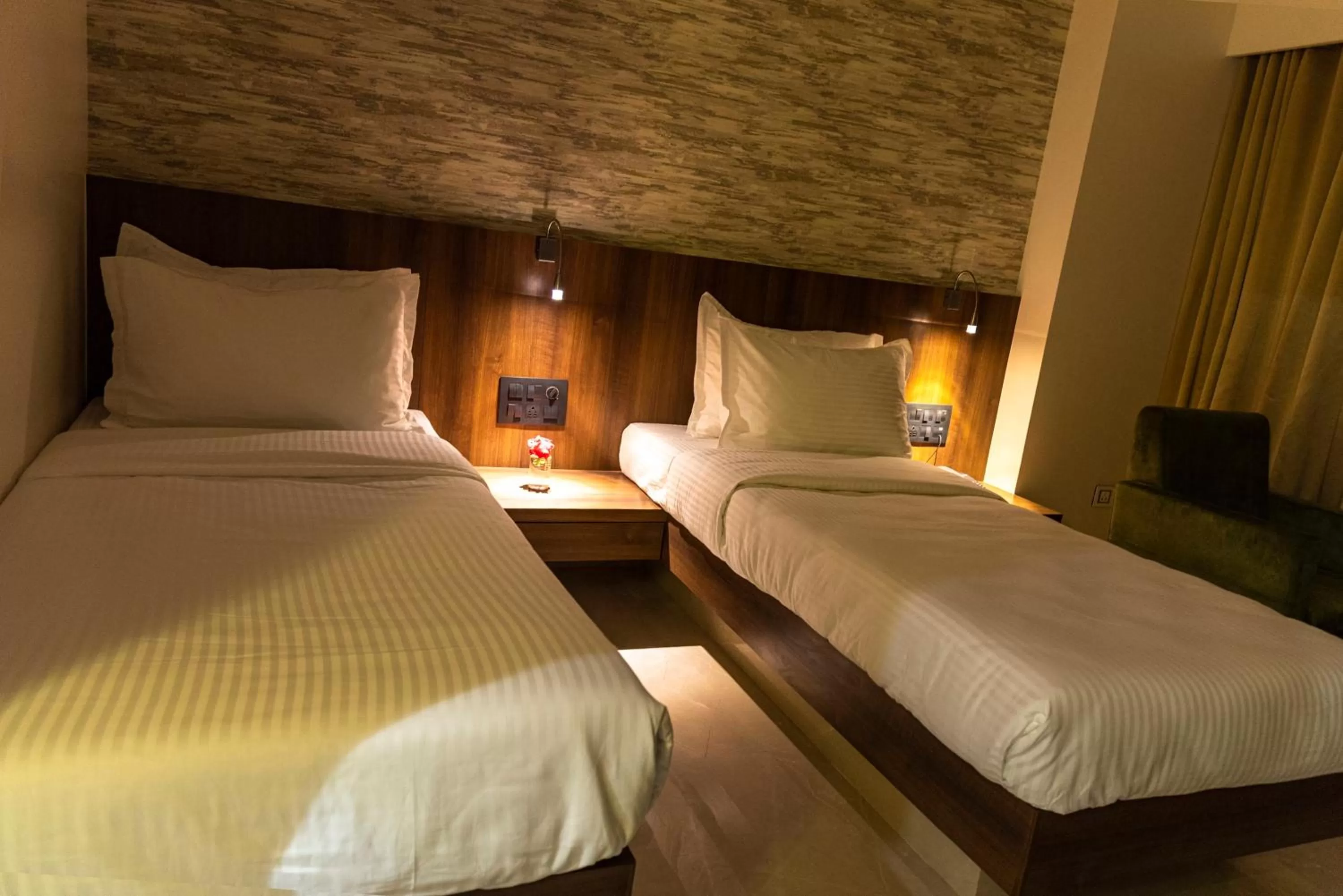 Bed in Hotel Pratham