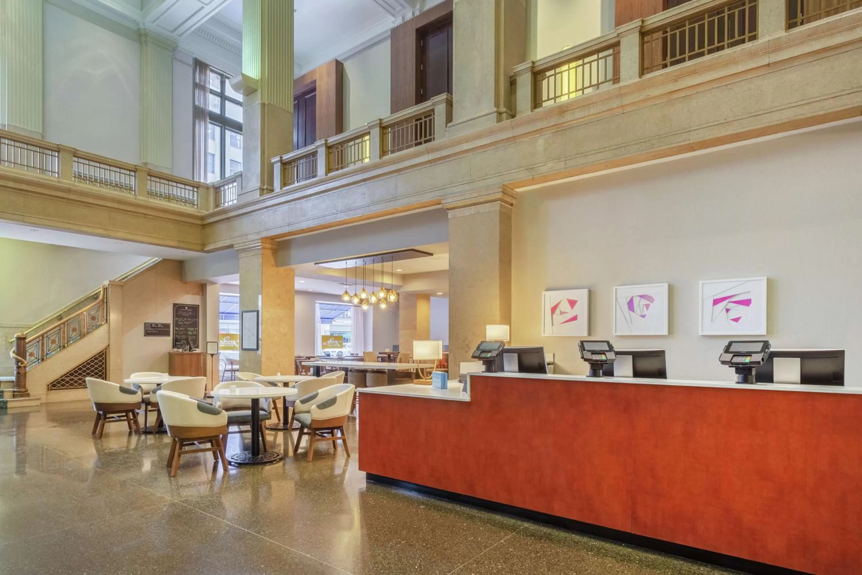 Lobby or reception in Hilton Garden Inn Indianapolis Downtown