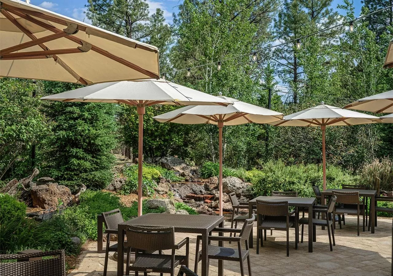 Patio in Little America Hotel Flagstaff