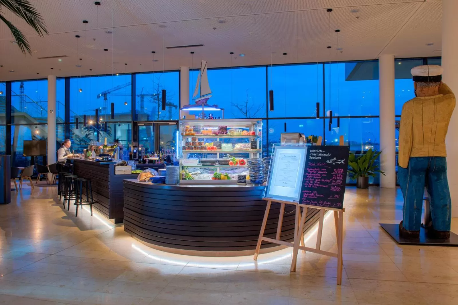 Restaurant/places to eat in JUFA Hotel Hamburg HafenCity