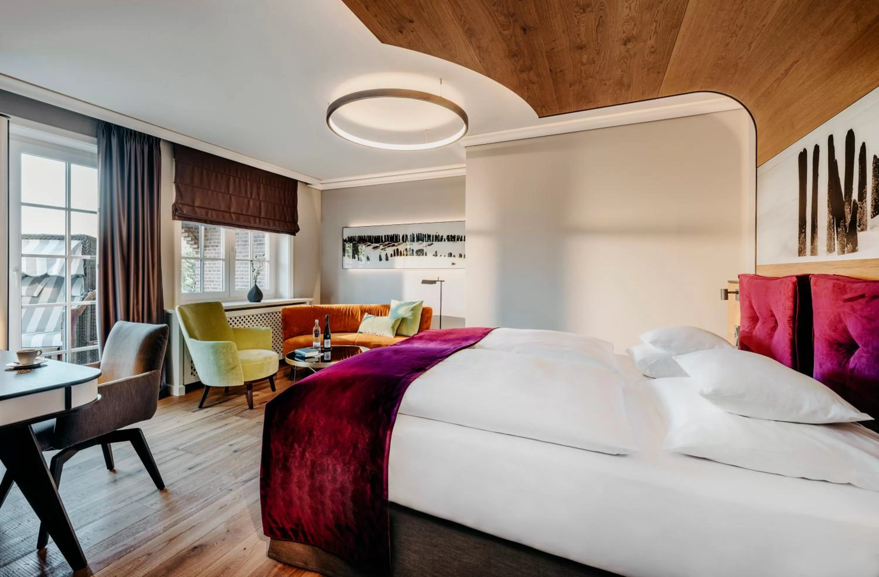 Bed in Relais & Châteaux Landhaus Stricker