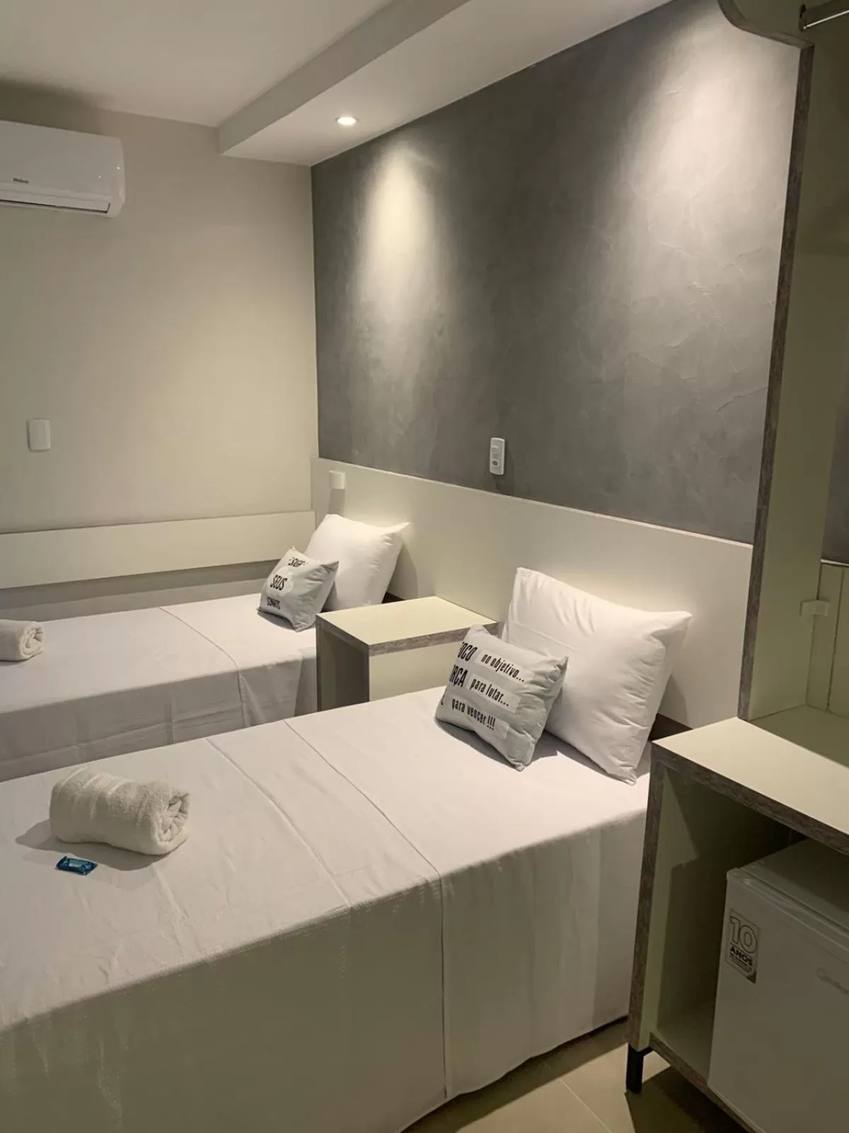 Bed in Hotel Dois Irmãos