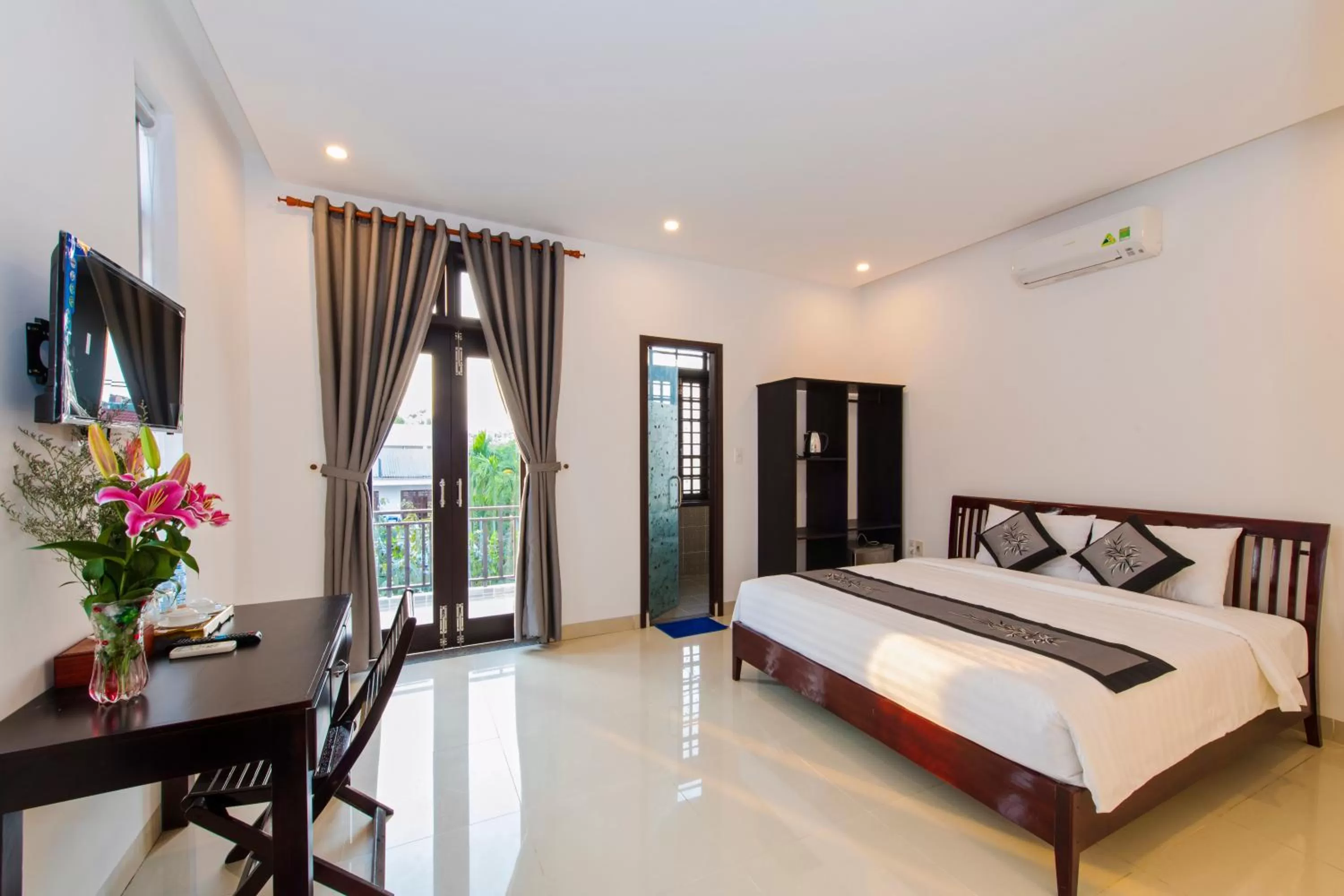 Bed in Ancient Terracotta Villa