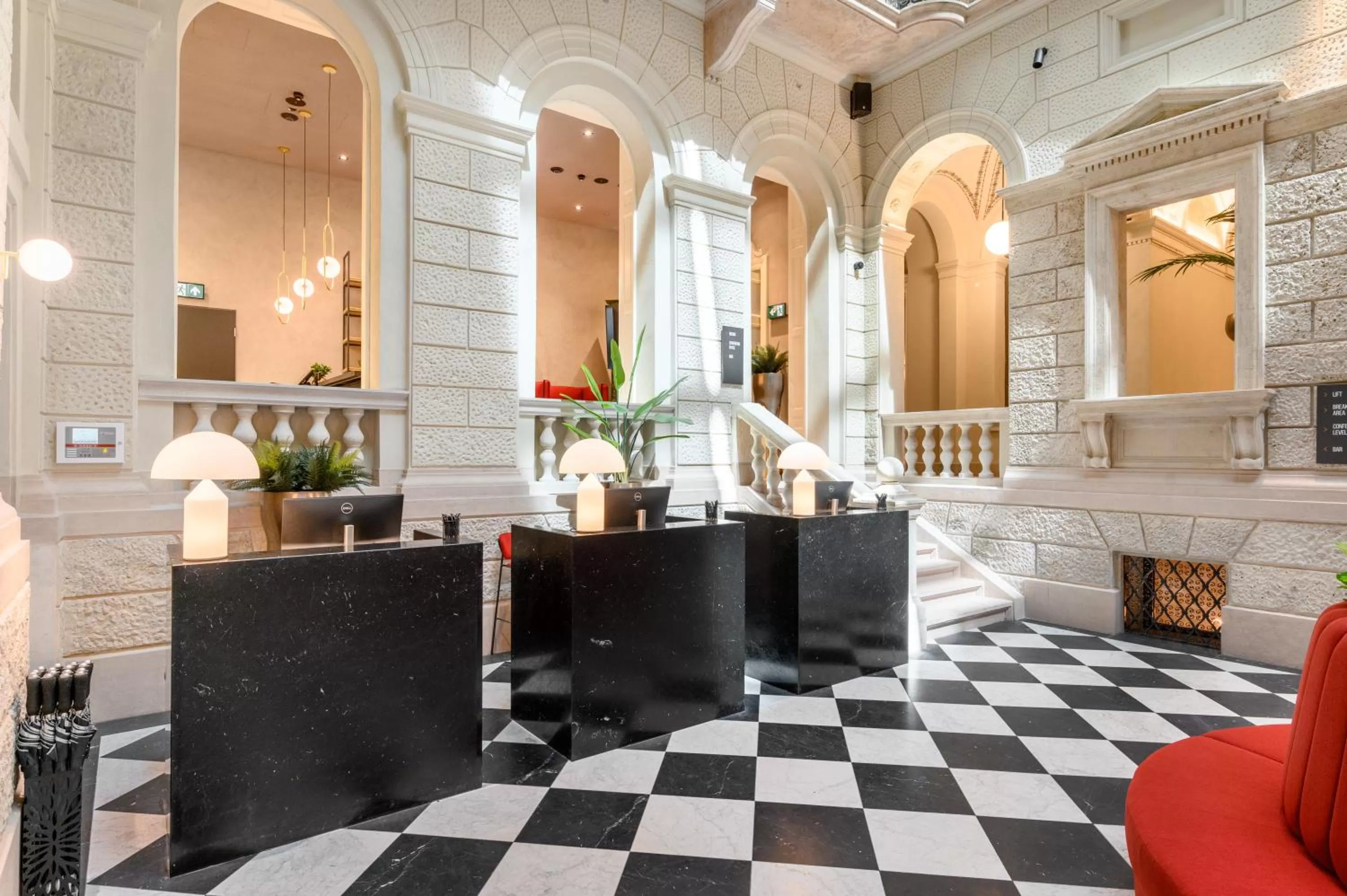 Lobby or reception in Hotel Oktogon Haggenmacher by Continental Group