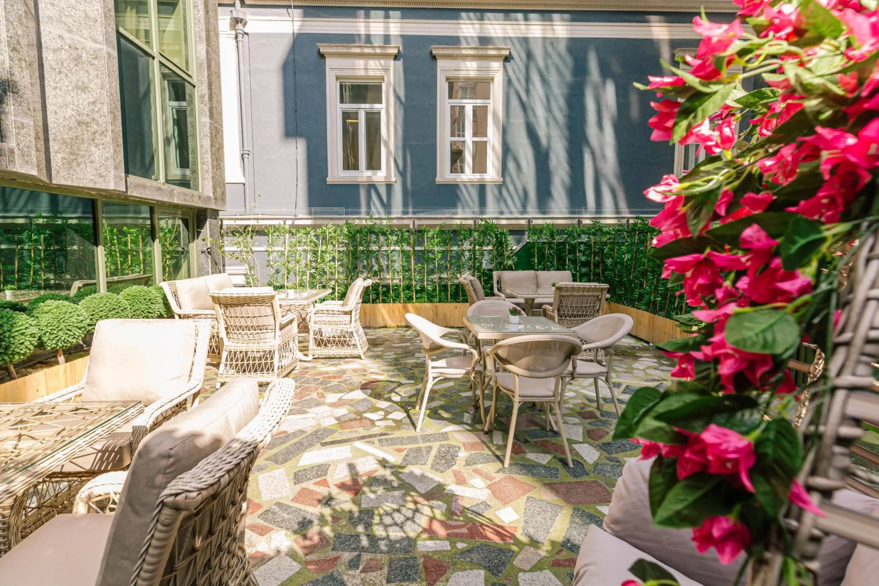 Patio in Marble Hotel